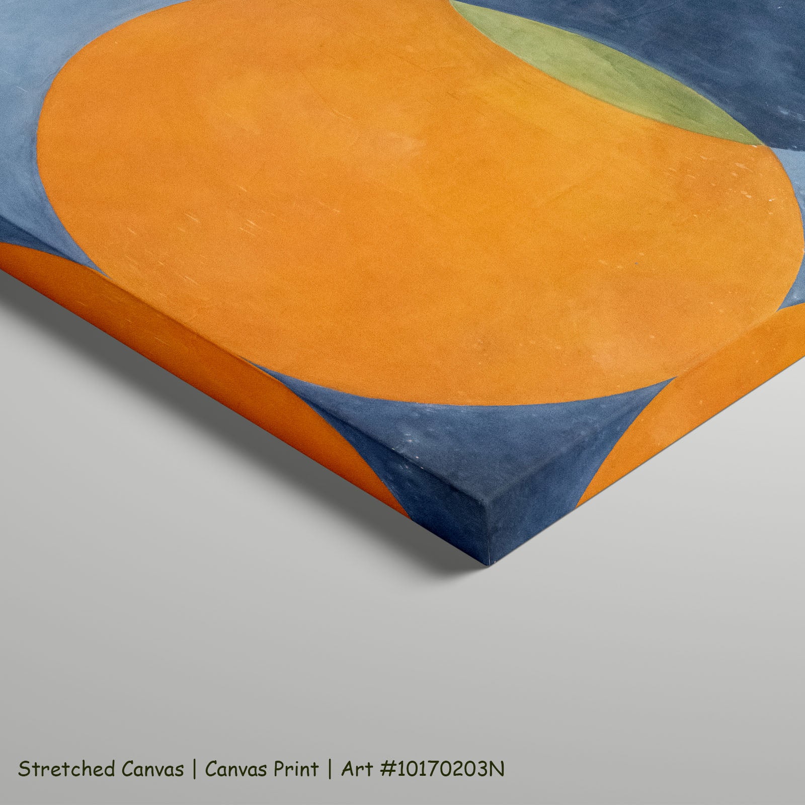 The Ten Largest, No. 2, Childhood by Hilma af Klint as a large stretched light blue and orange Abstract canvas print