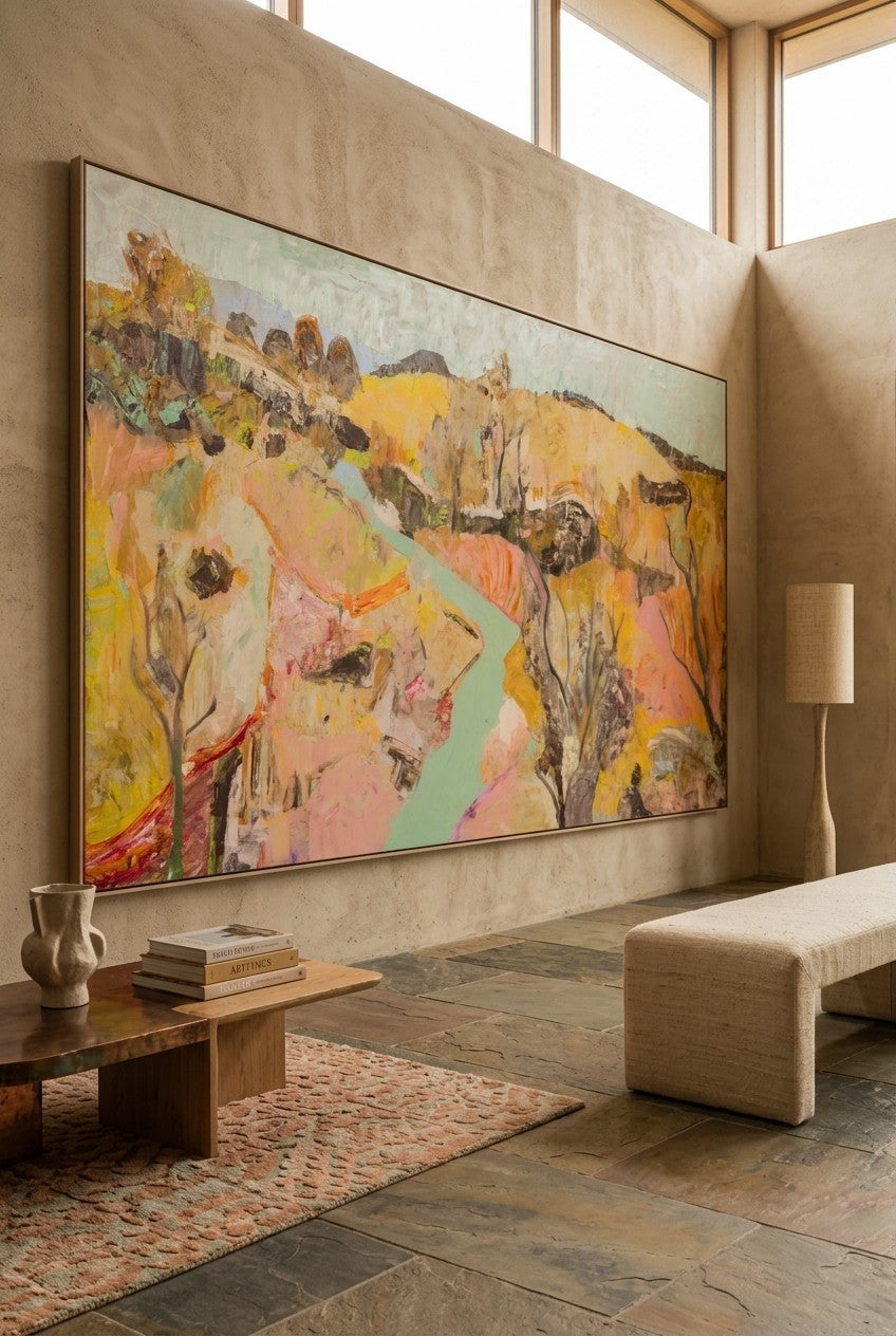 Albury | Limited Edition Large Scale Abstract Landscape Canvas Wall Art