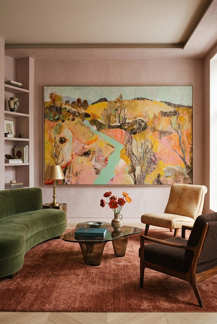 Albury | Limited Edition Large Scale Abstract Landscape Canvas Wall Art