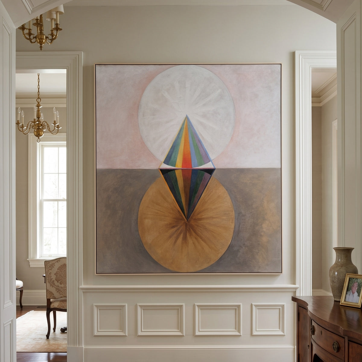 Hilma af Klint | Large Square Abstract Canvas Print | The Swan