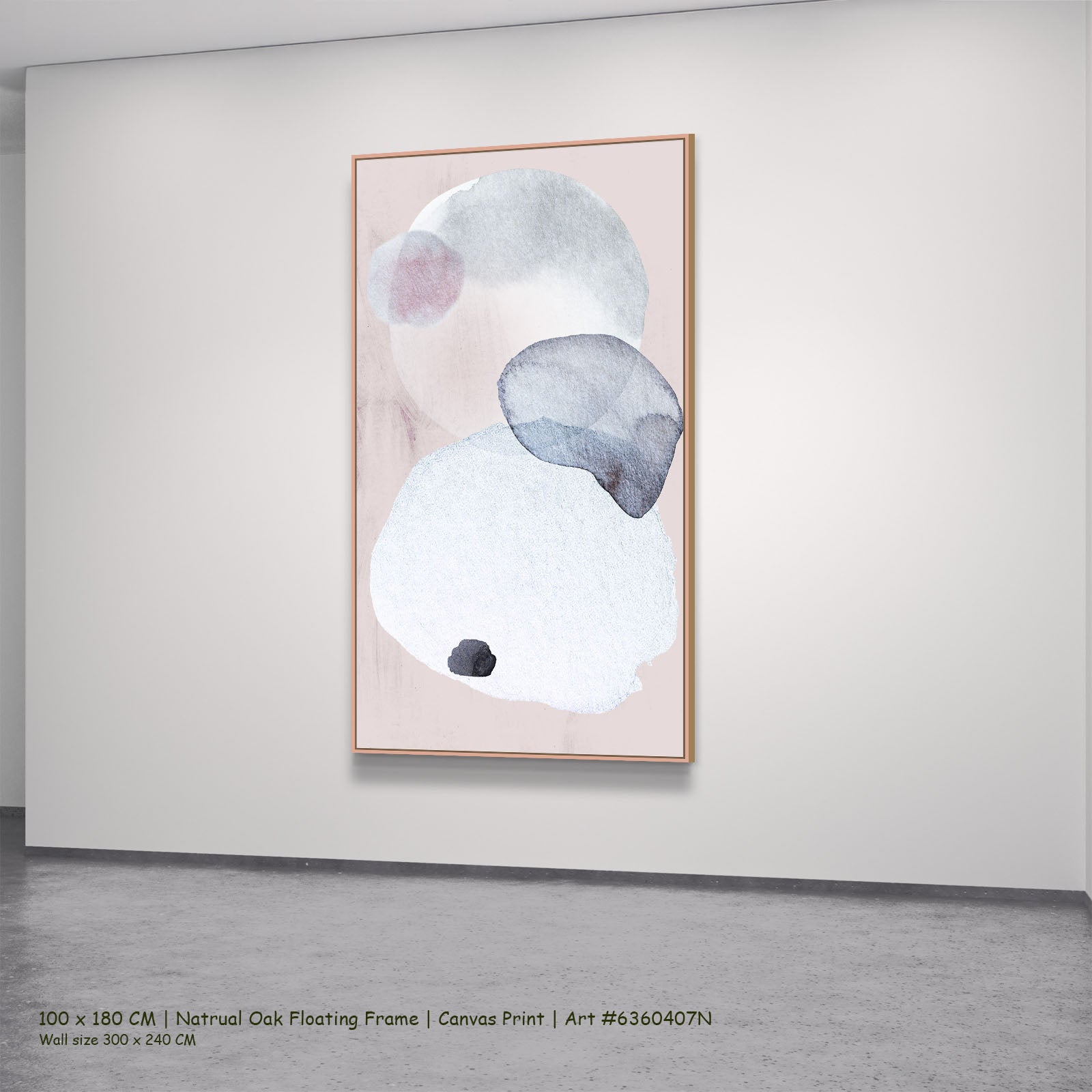 1025N natural oak — large canvas print