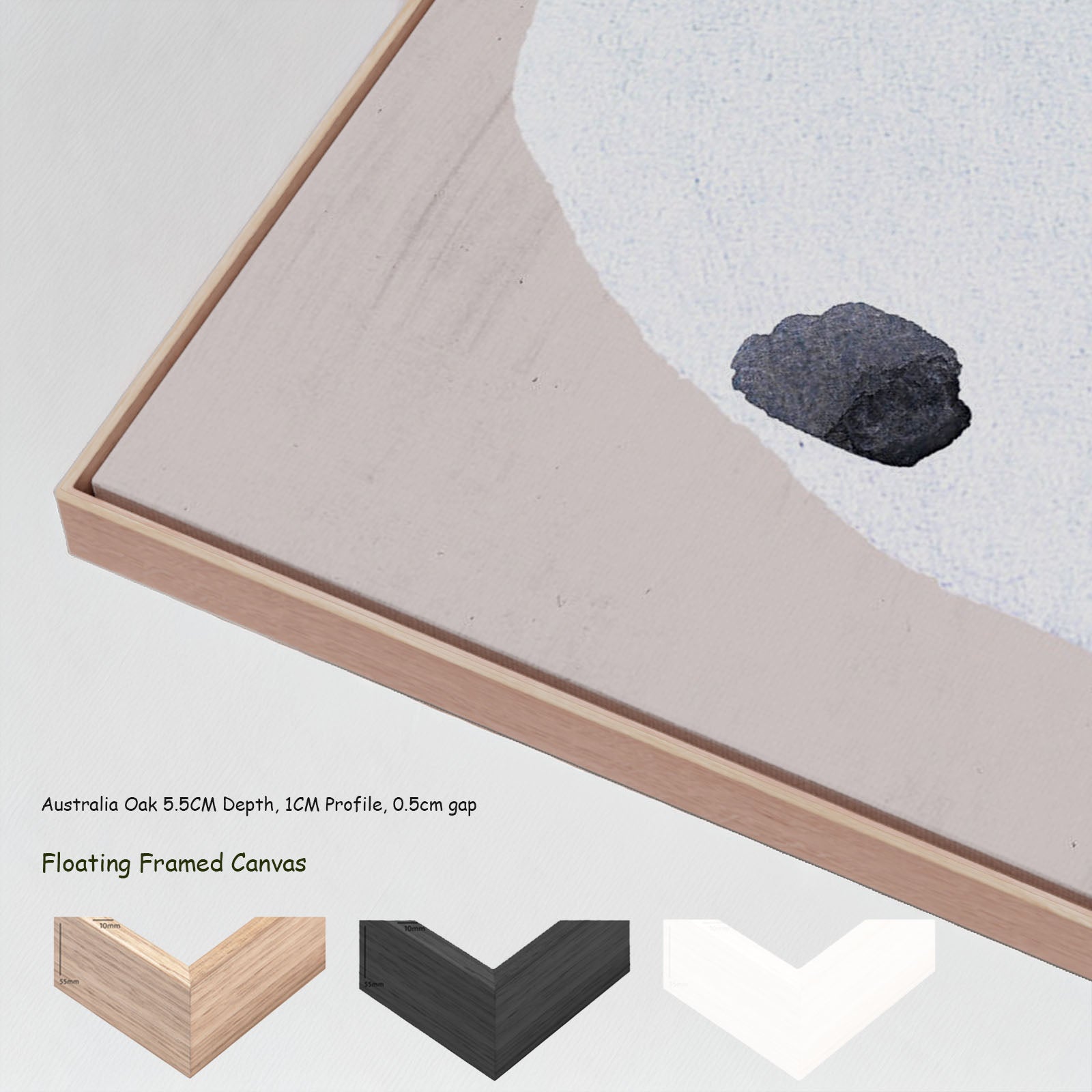 1025N floating frames — large canvas print