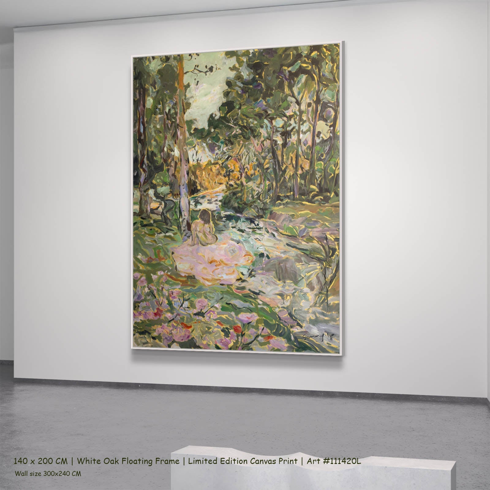 Stay, green, pink Limited Edition Print by Summer Jiang