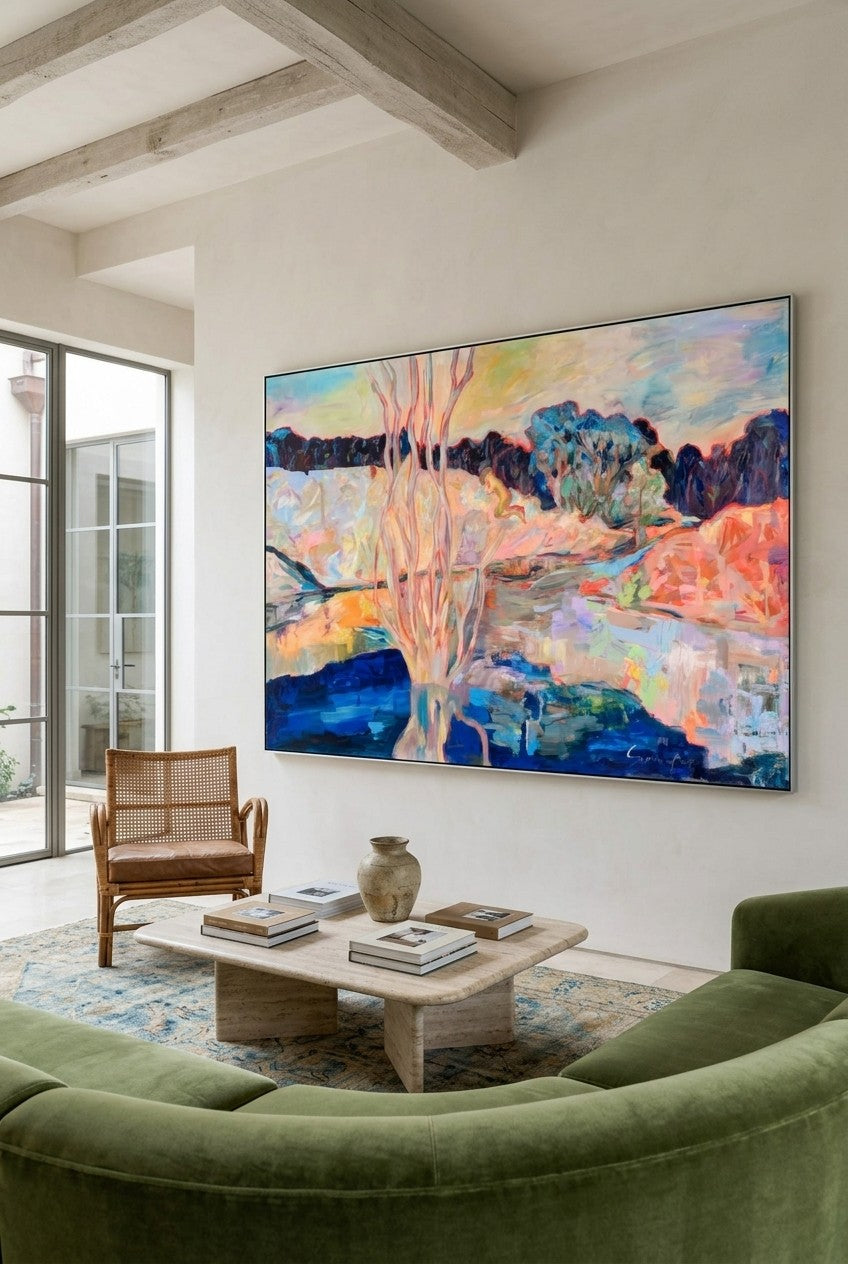 The Pause | Limited Edition Large Modern Landscape Canvas Print