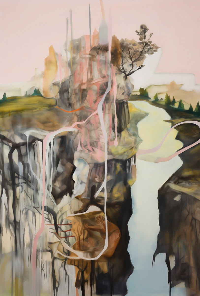 Abstract landscape in rural Victoria | Albury Murry river  #2332