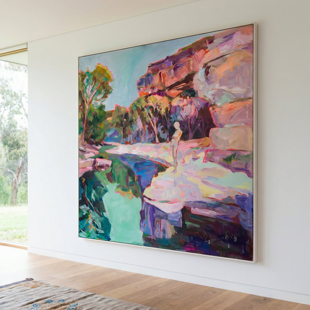 Contemplating | Limited Edition Oversized Abstract Canvas Art