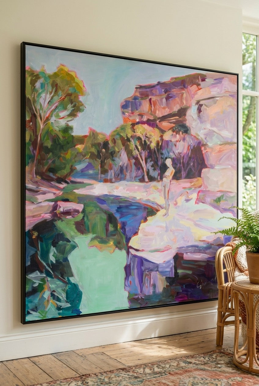 Contemplating | Limited Edition Oversized Abstract Canvas Art