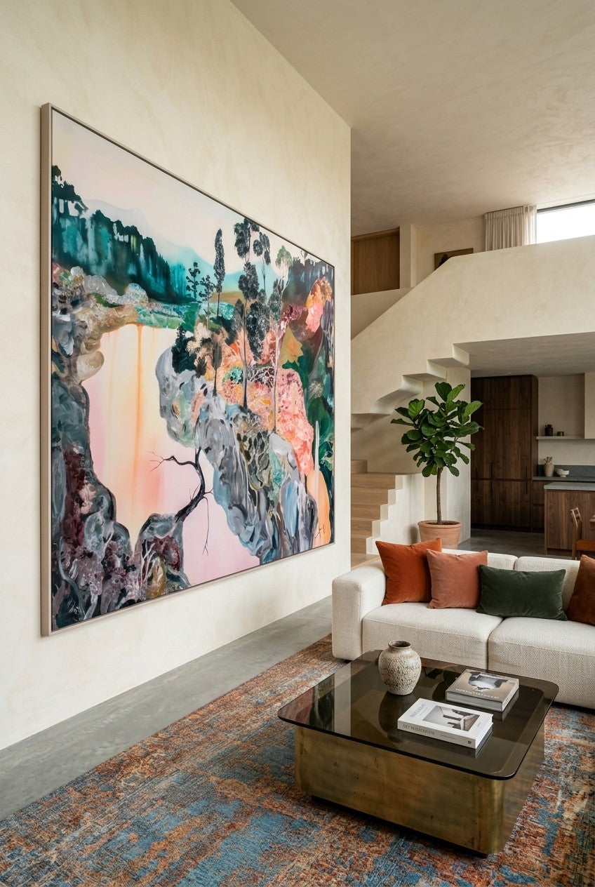 Beauty | Limited Edition Oversized Abstract Landscape Canvas Art