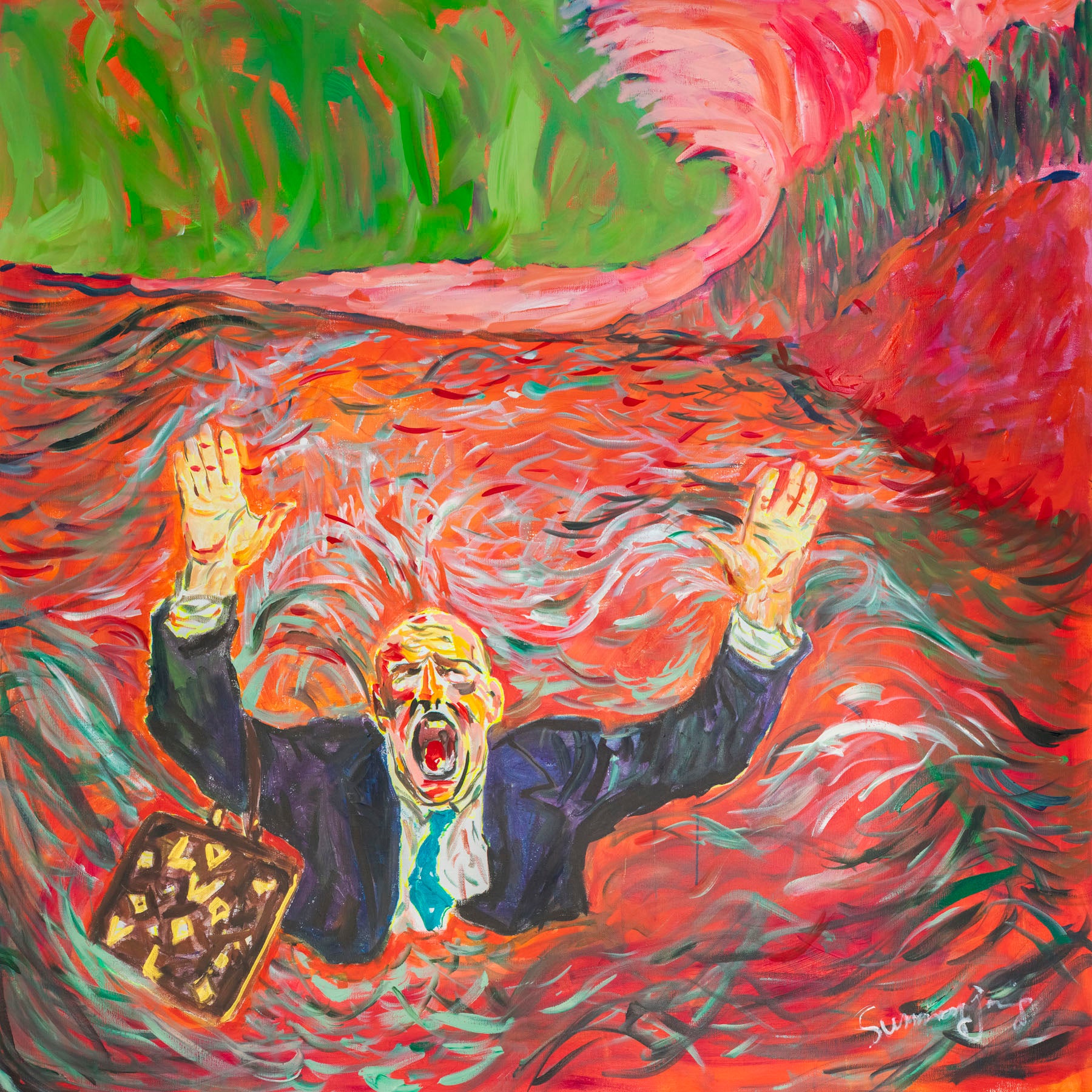 Limited edition | Drowning dishonesty | 80×80 to 300×300 CM