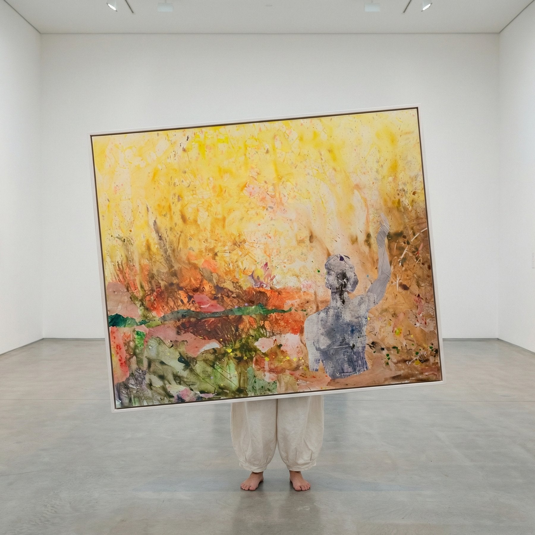 The Merge, yellow, brown, orange Limited Edition Print by Summer Jiang