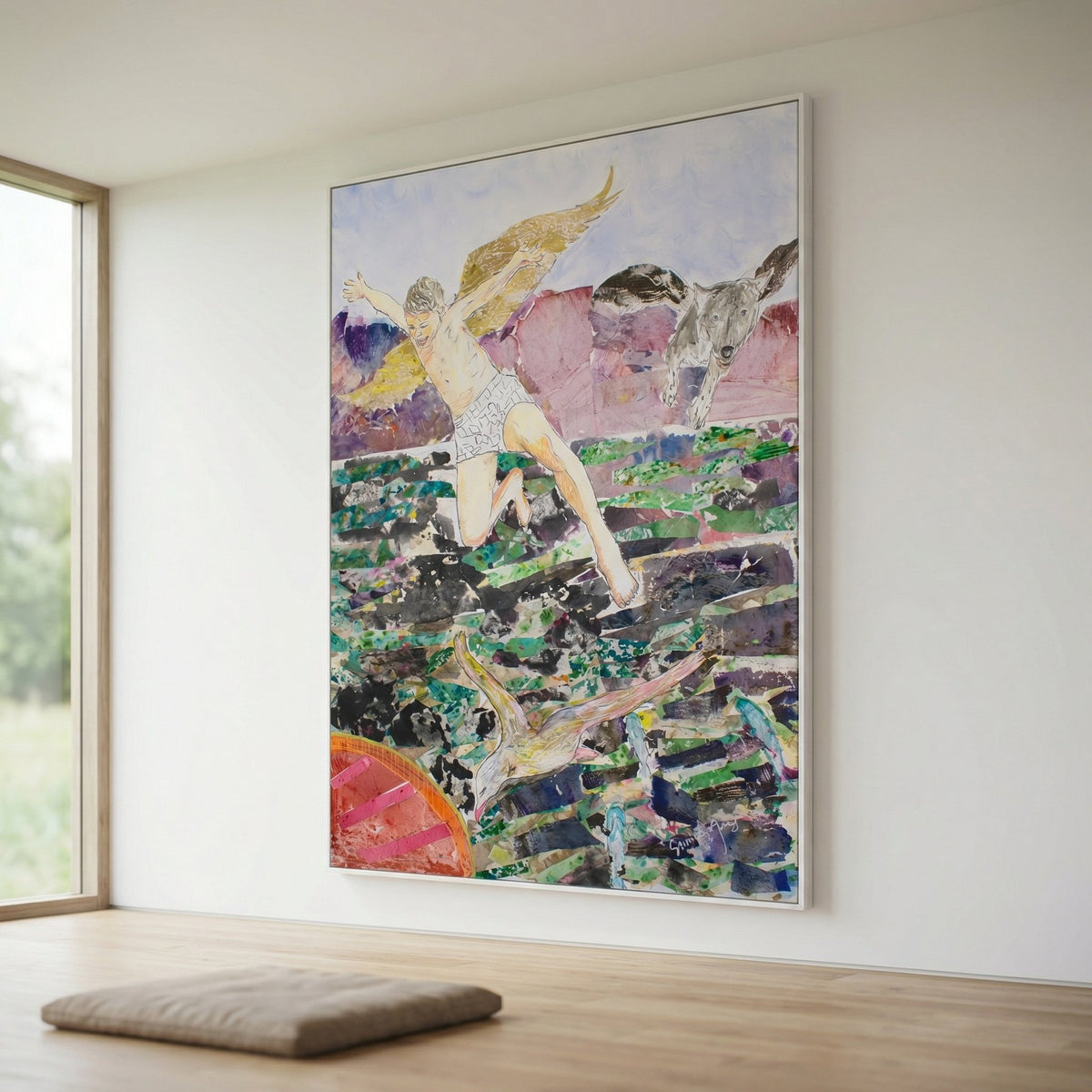 Leap of the Wild Heart | Limited Edition Large Abstract Canvas Art
