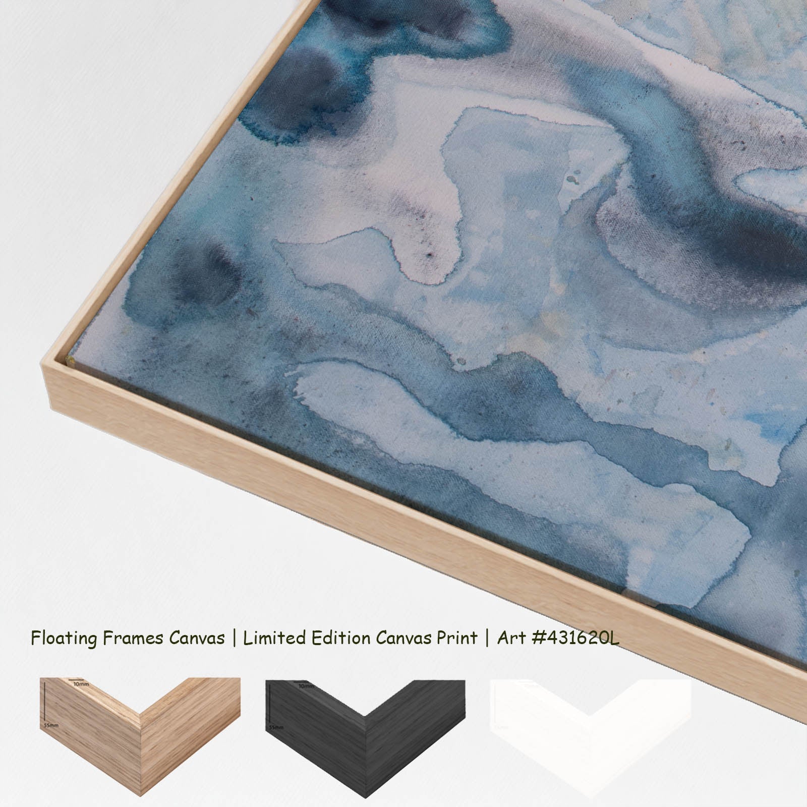 Golden Canopy Oversized canvas wall art with floating frame options