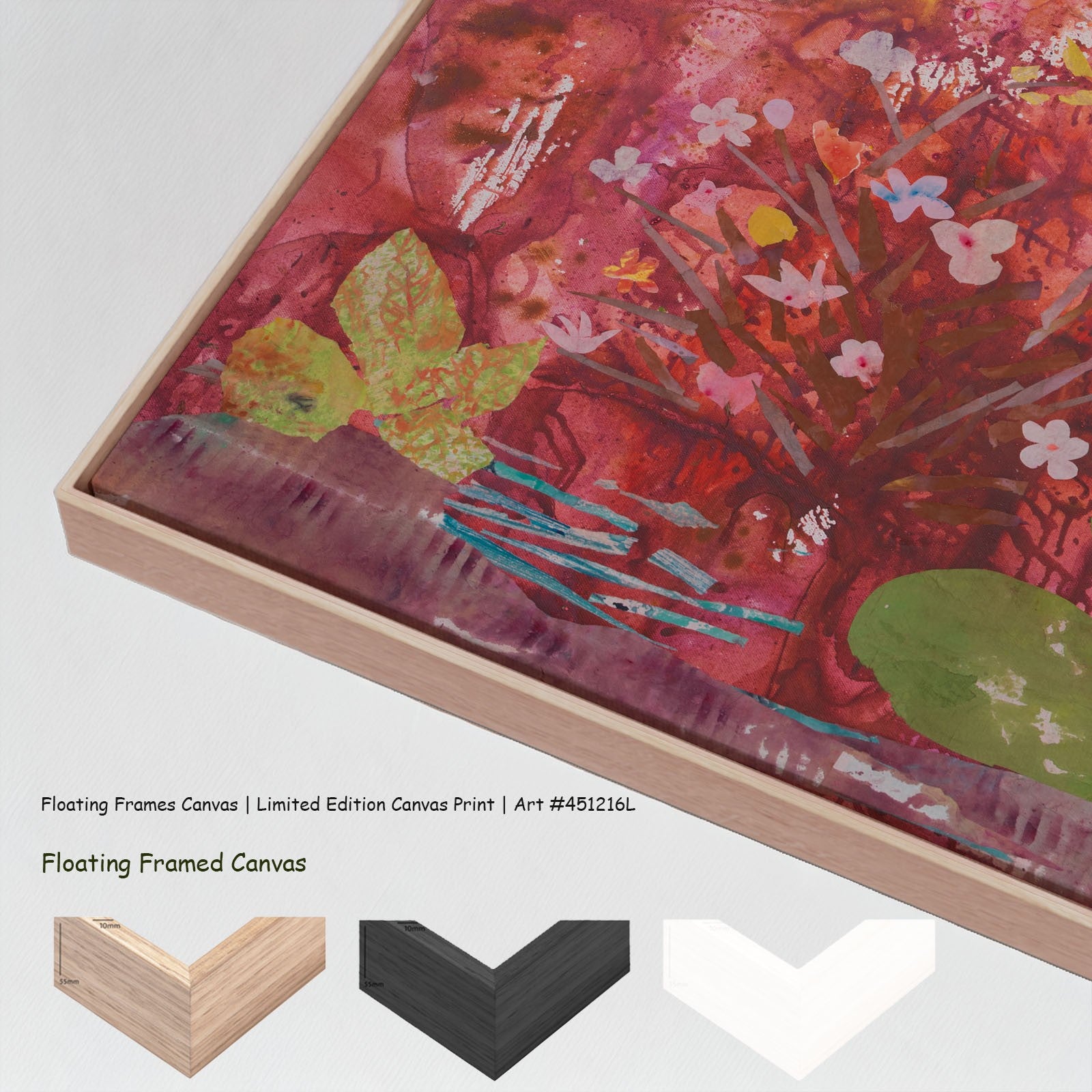 Mother Earth Large Scale canvas wall art with floating frame options