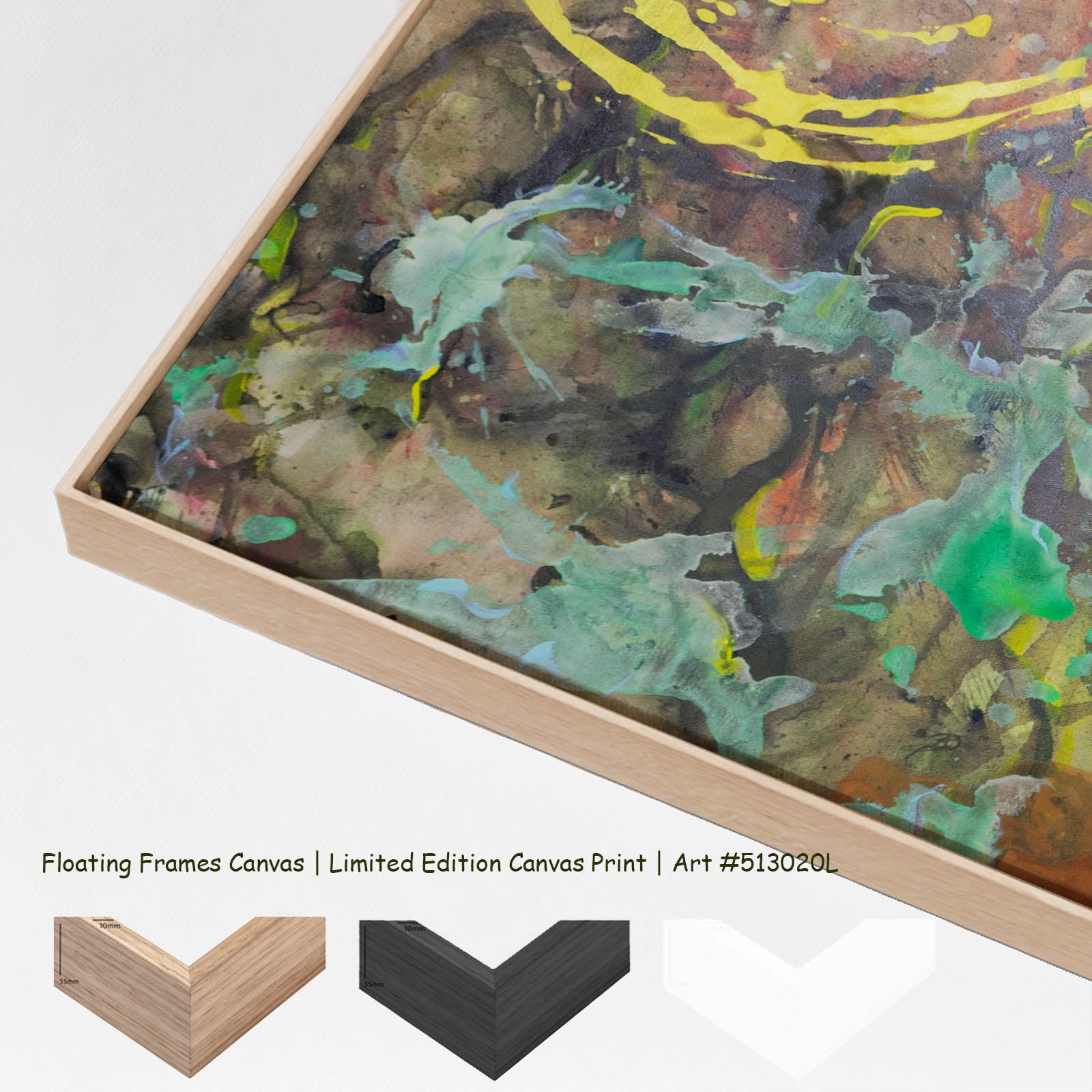 π of Life, gold, yellow, green, purple Limited Edition Print by Summer Jiang