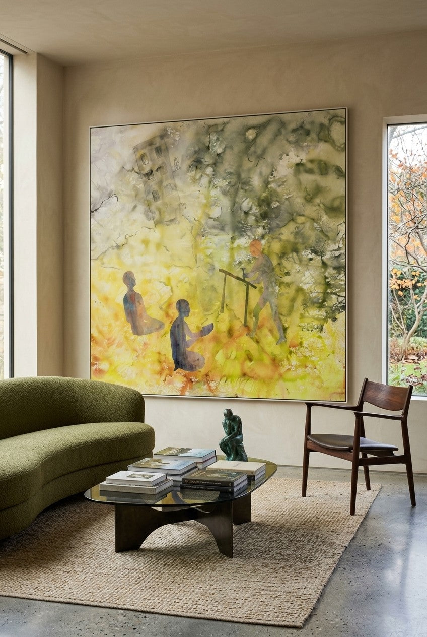 Between the Old and New | Limited Edition Extra Large Abstract Landscape Canvas Art
