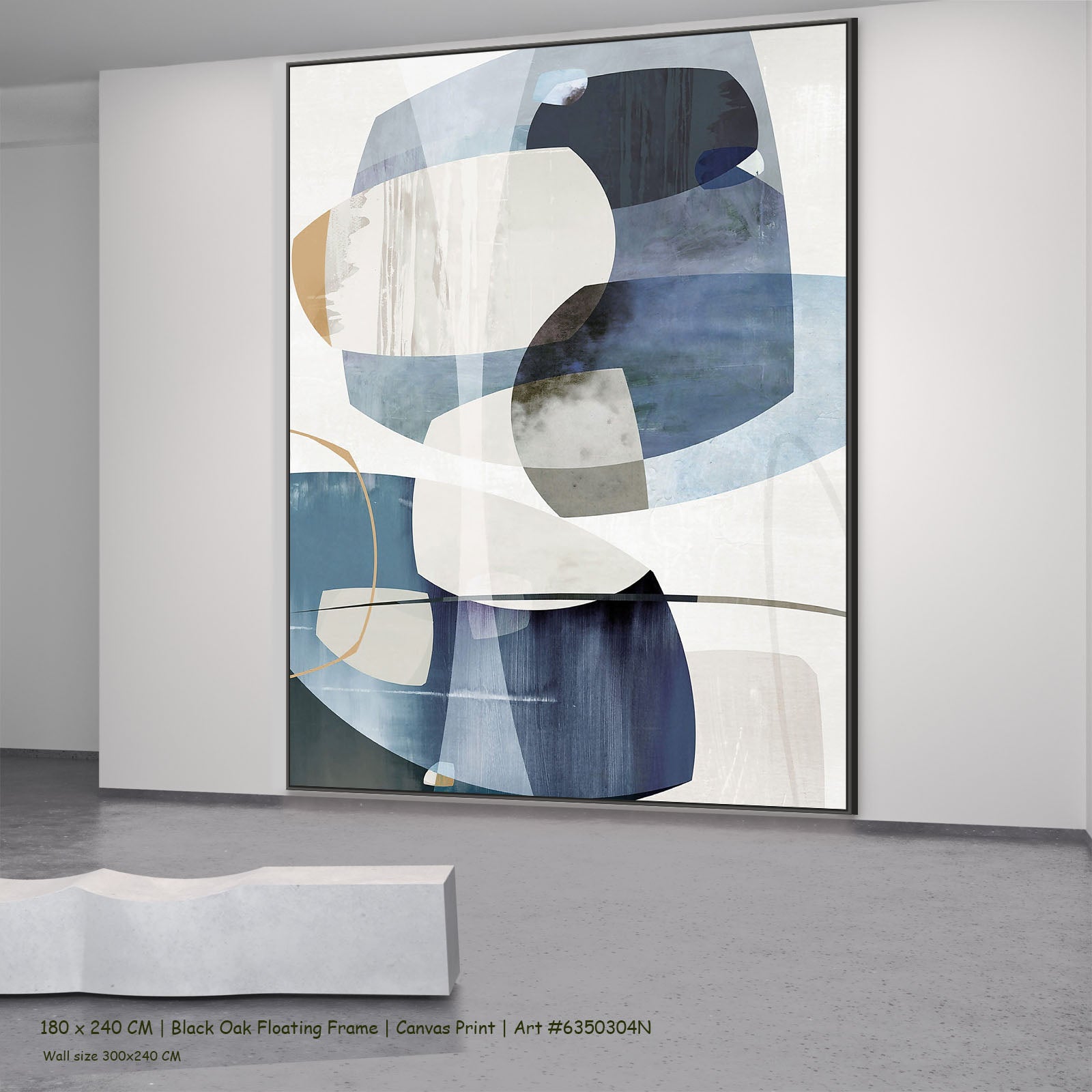 560N black oak — large canvas print