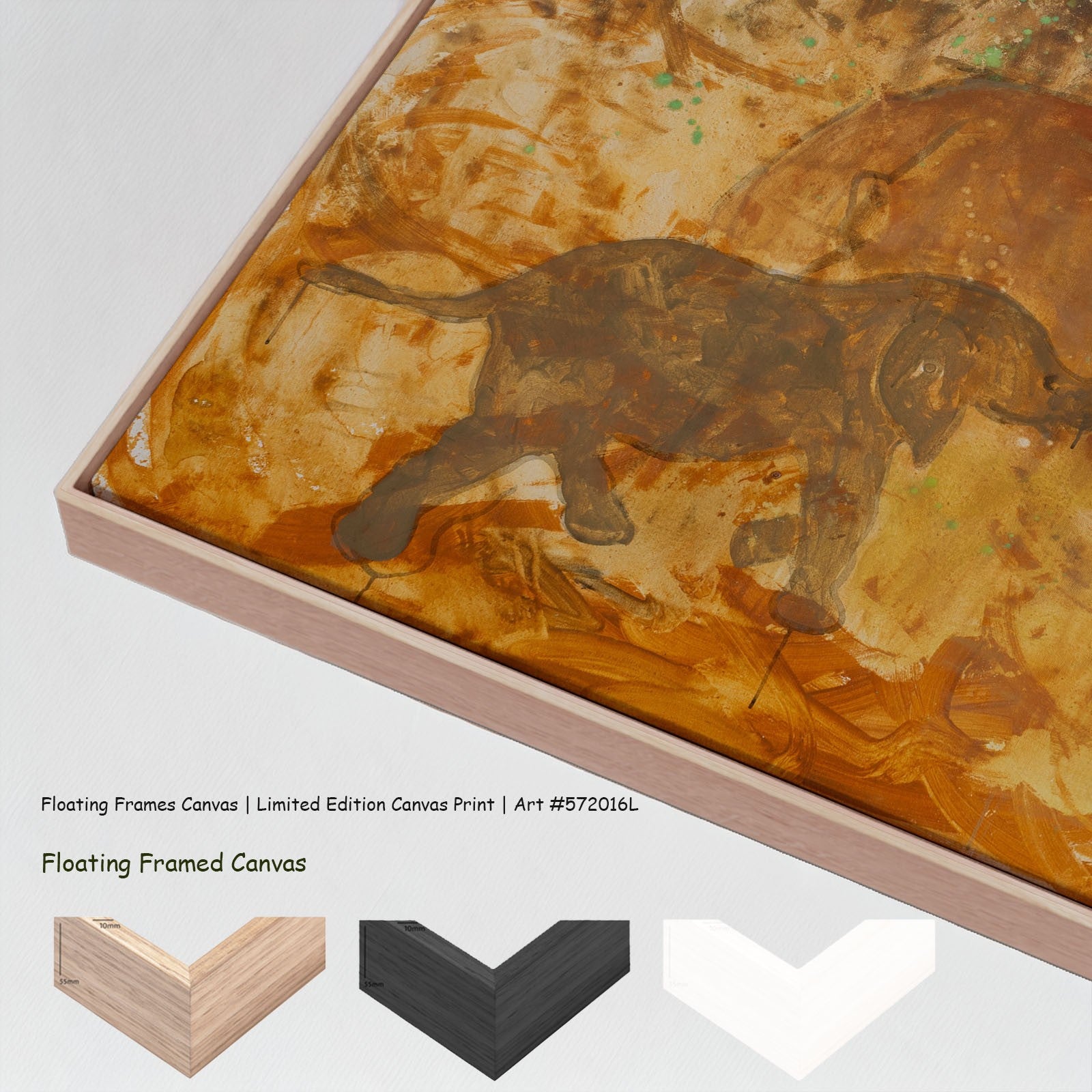 The Home I Don't Belong Oversized canvas wall art with floating frame options