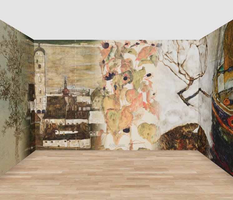 Wall mural room preview
