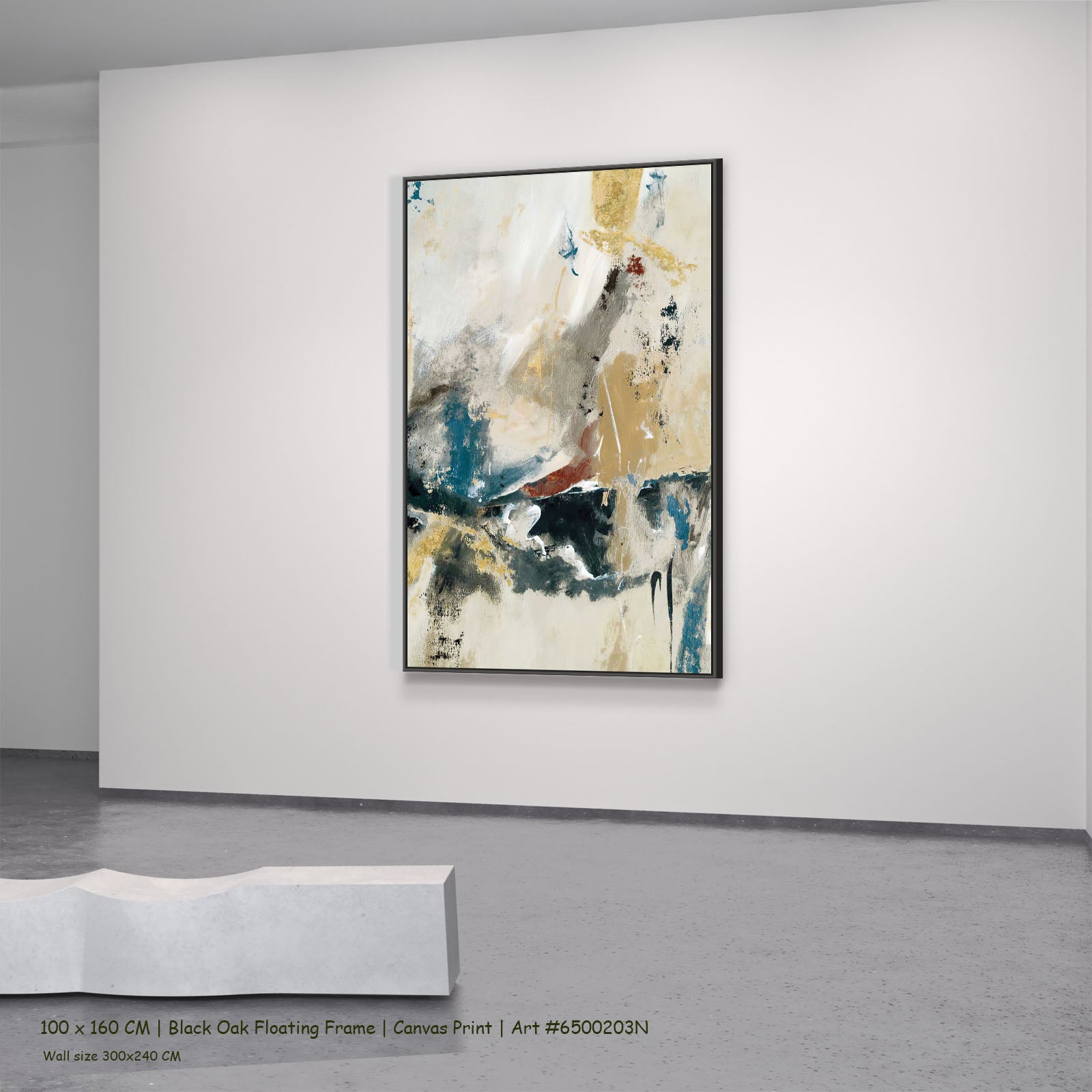 7100203N black oak — large canvas print