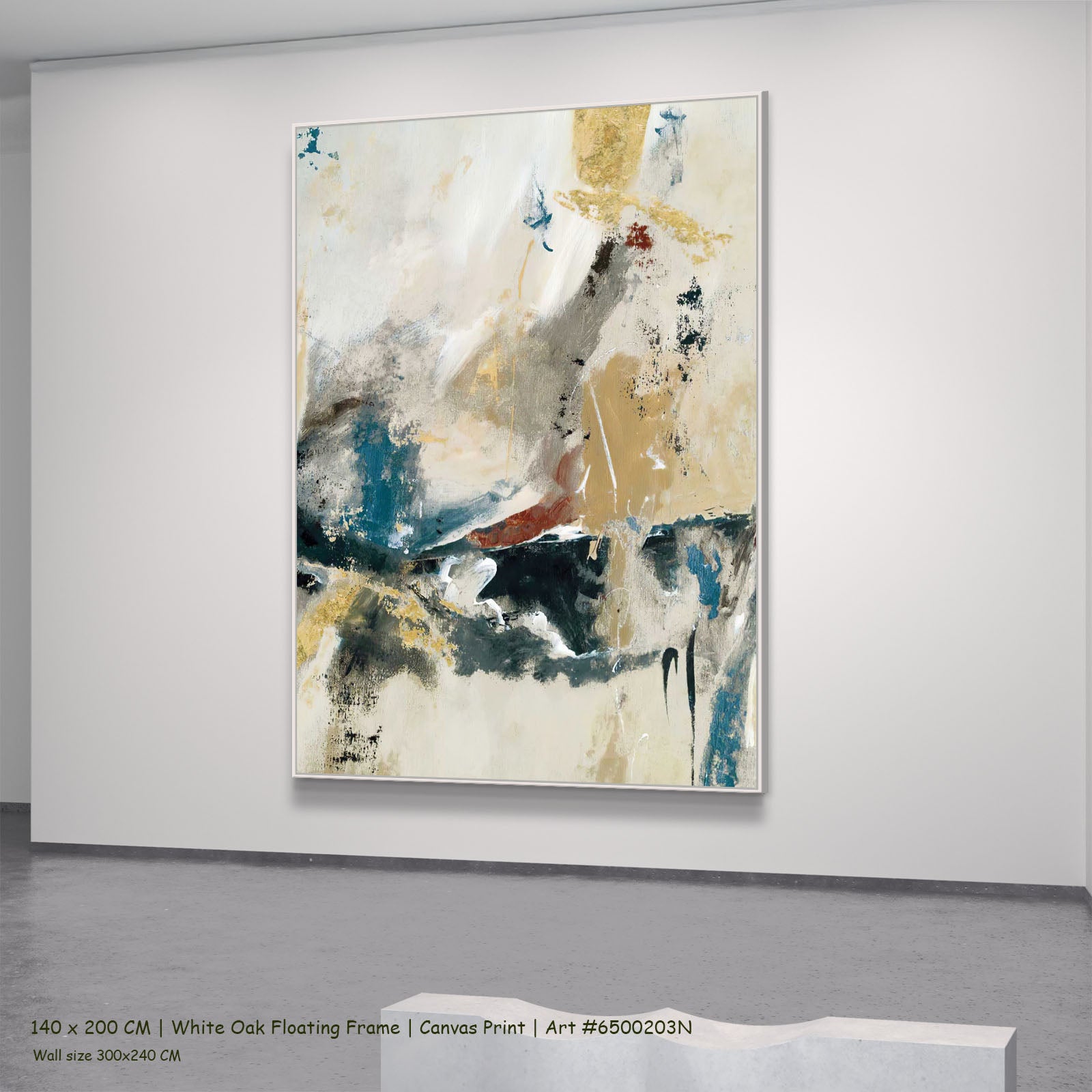 7100203N white oak — large canvas print