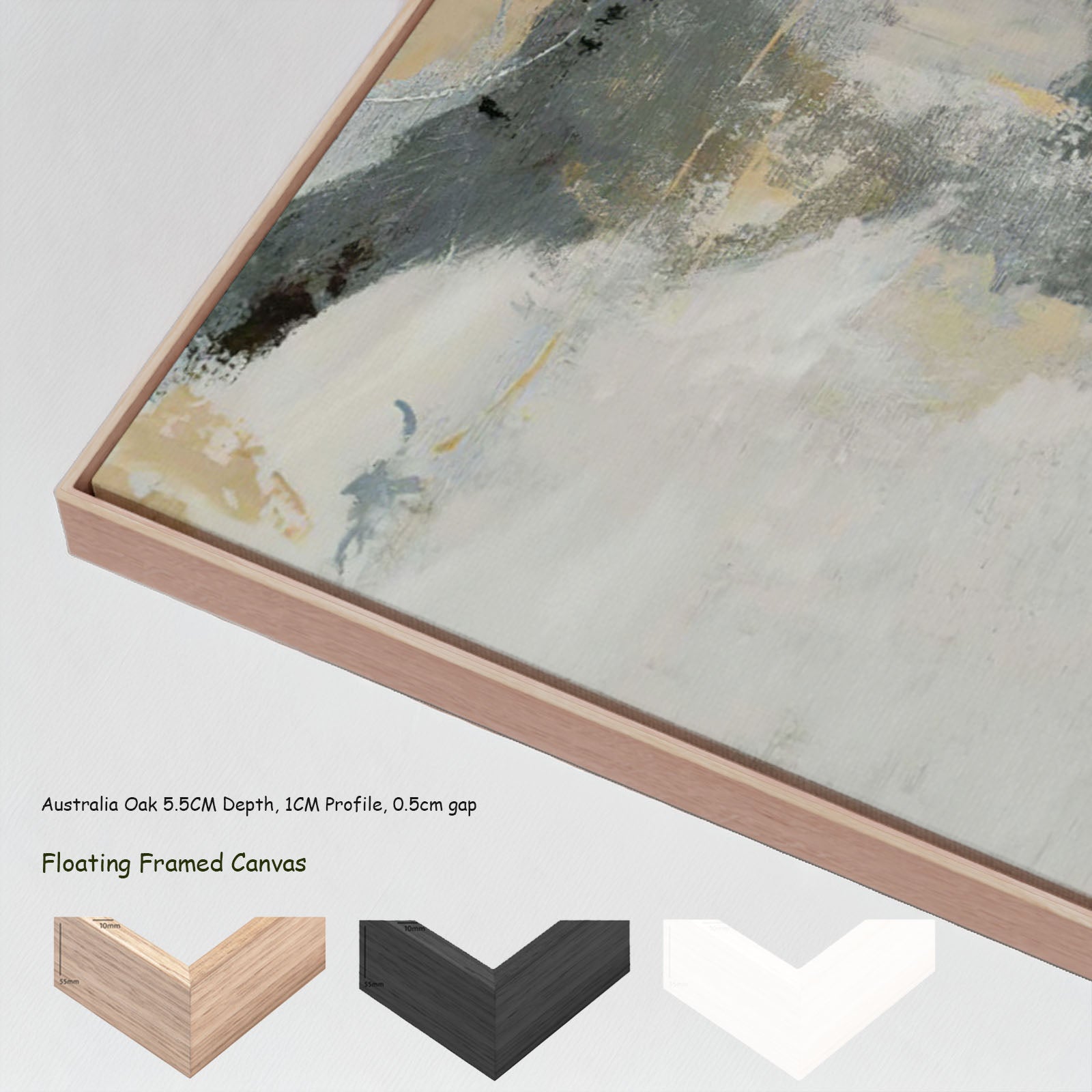 7110203N floating frames — large canvas print
