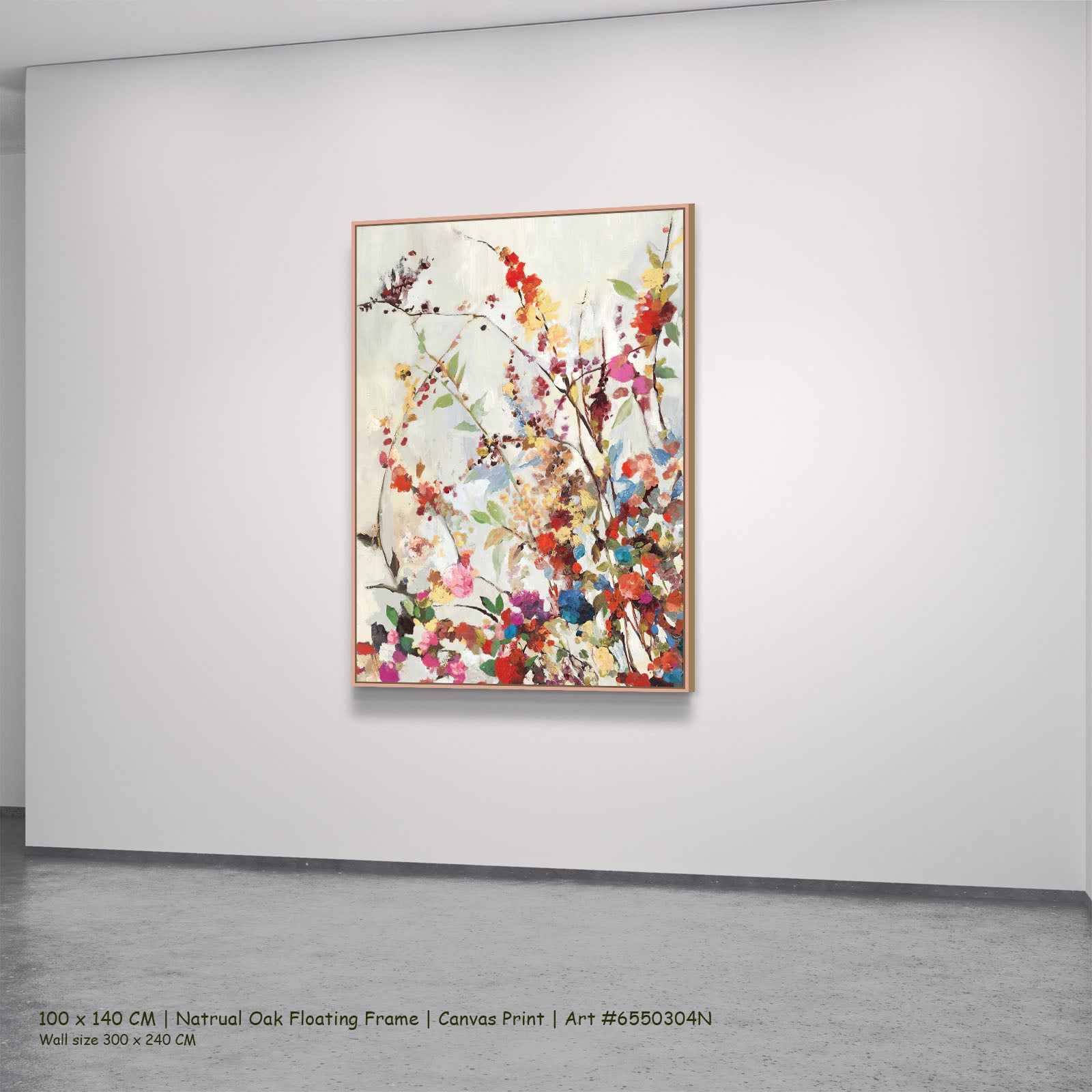 7150304N natural oak — large canvas print