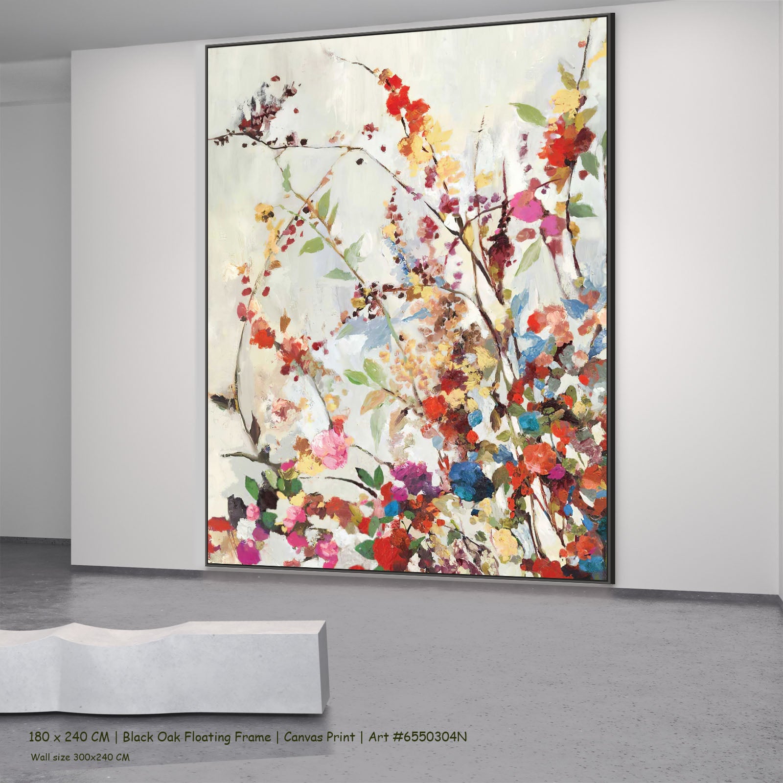 7150304N black oak — large canvas print