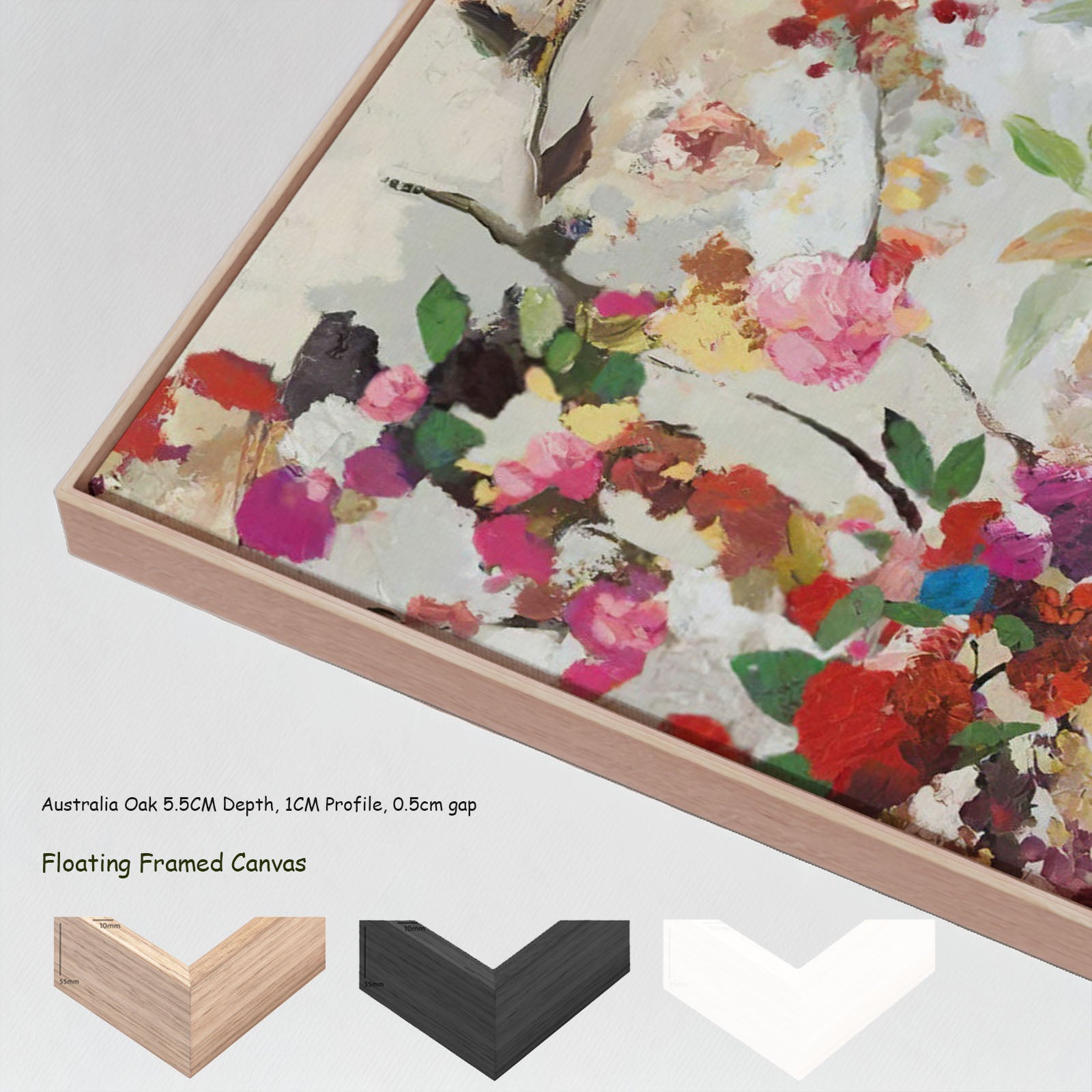 7150304N floating frames — large canvas print
