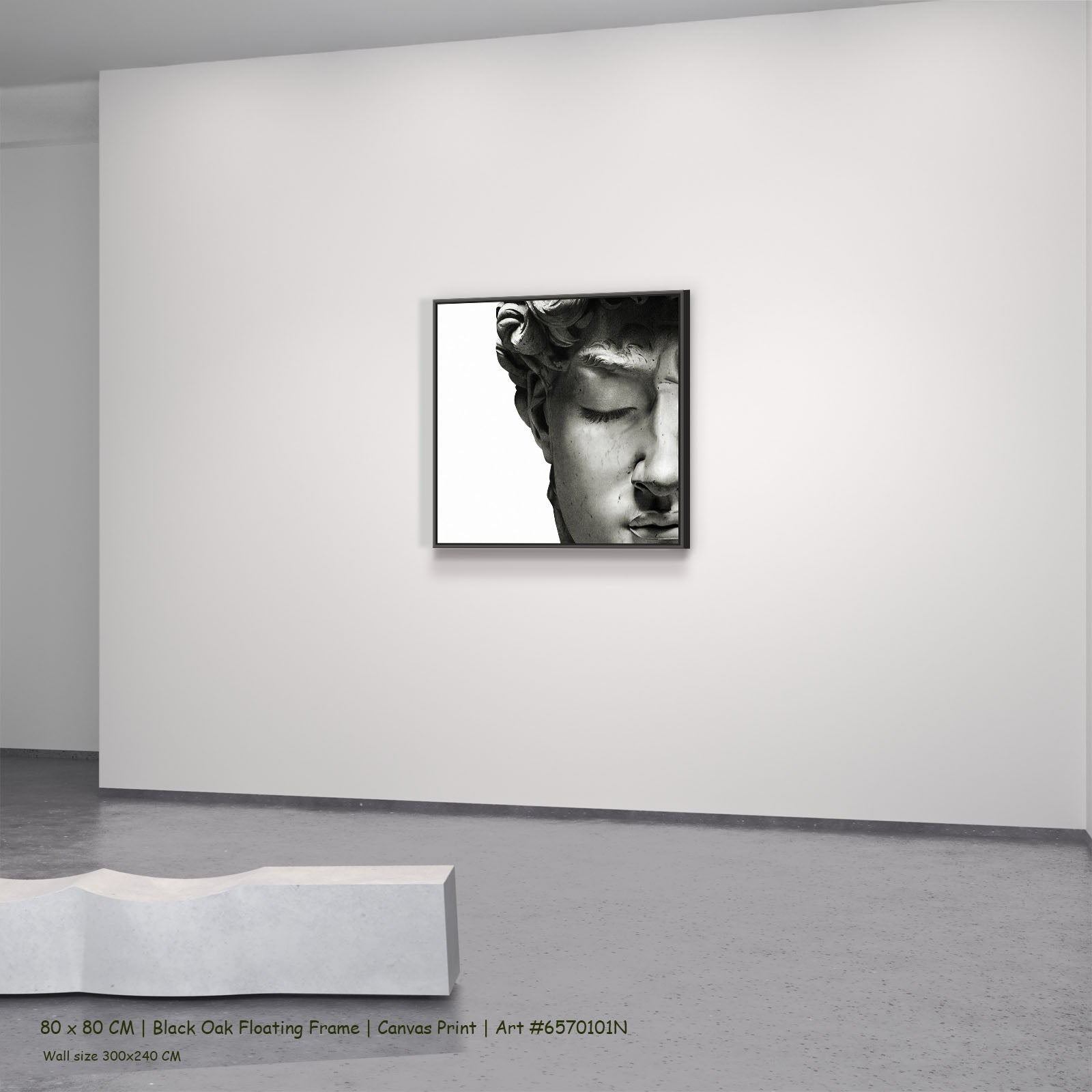 7170101N black oak — large canvas print