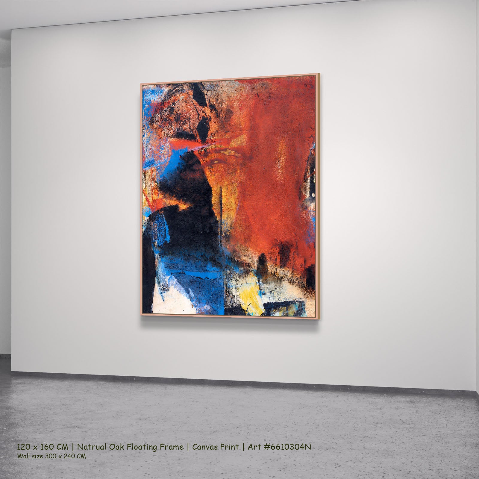 7180304N natural oak — large canvas print