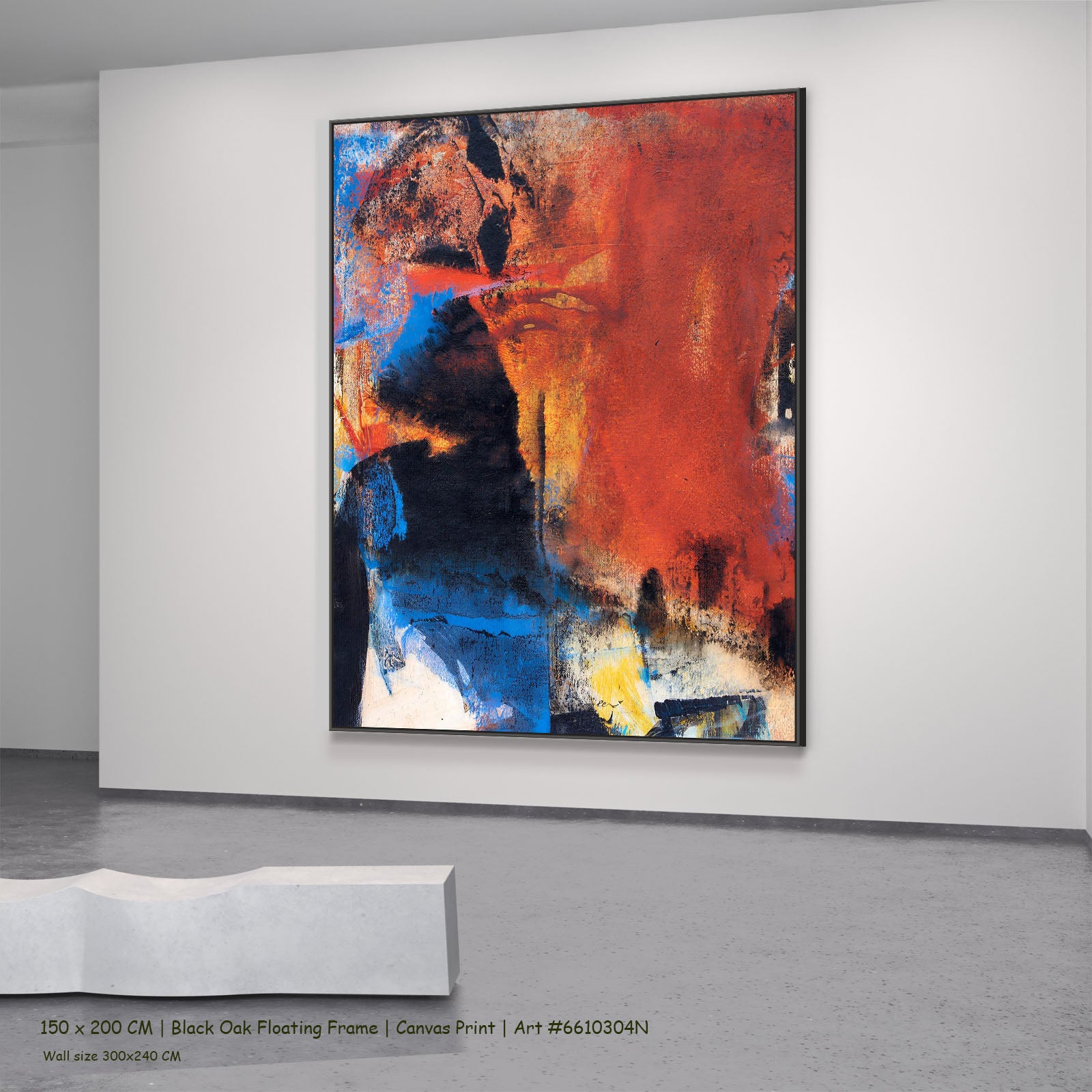 7180304N black oak — large canvas print