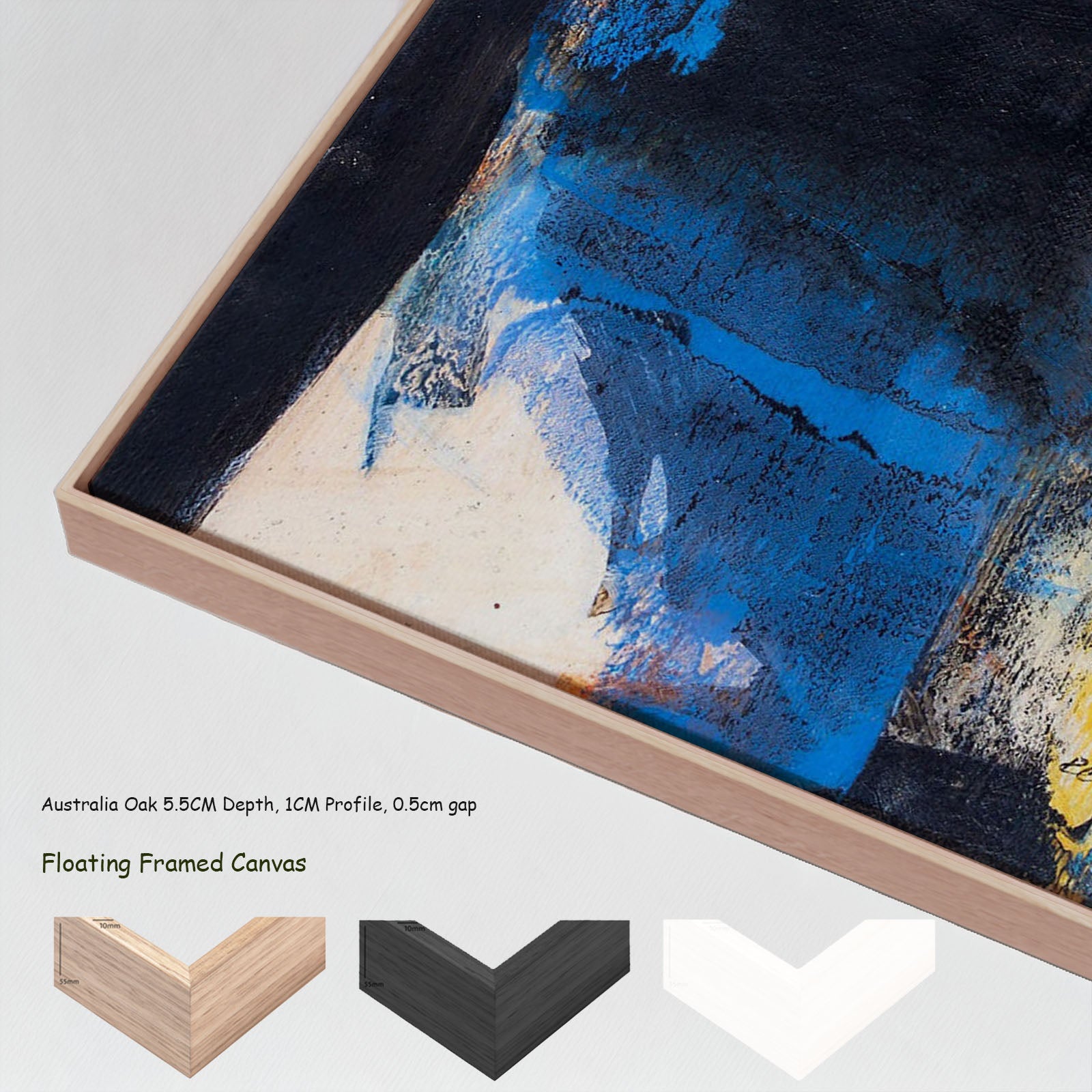 7180304N floating frames — large canvas print
