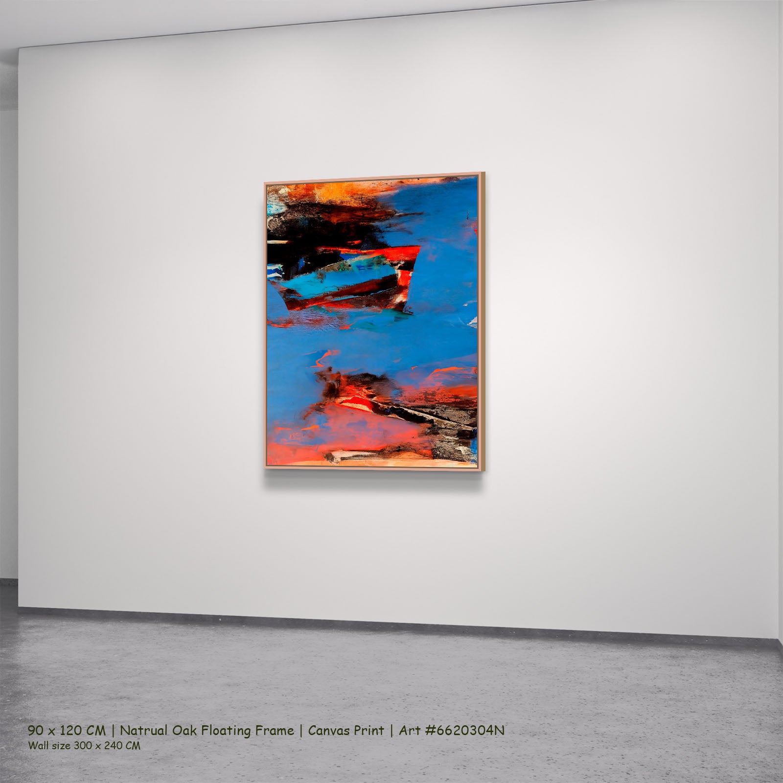 7190304N natural oak — large canvas print