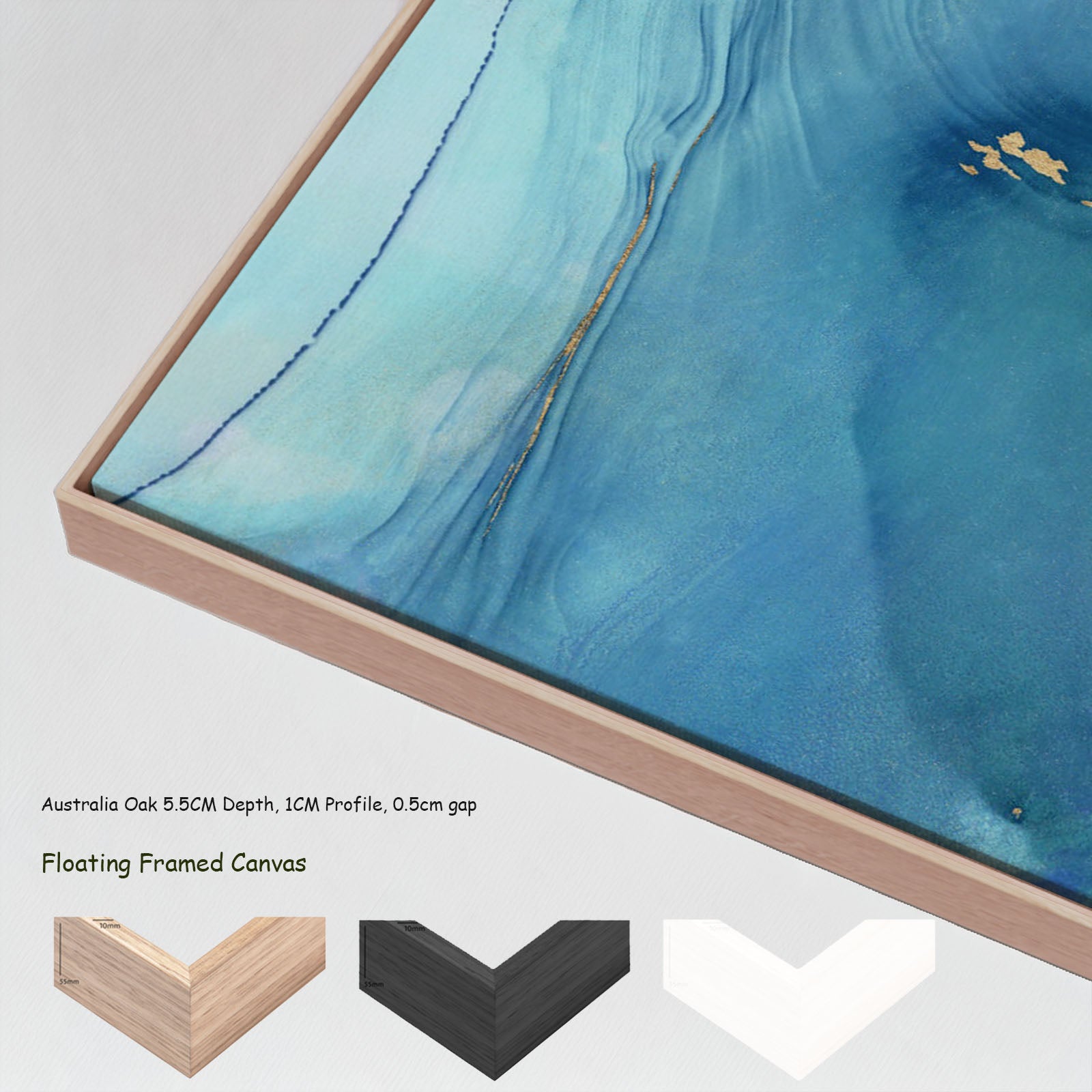 7200304N floating frames — large canvas print