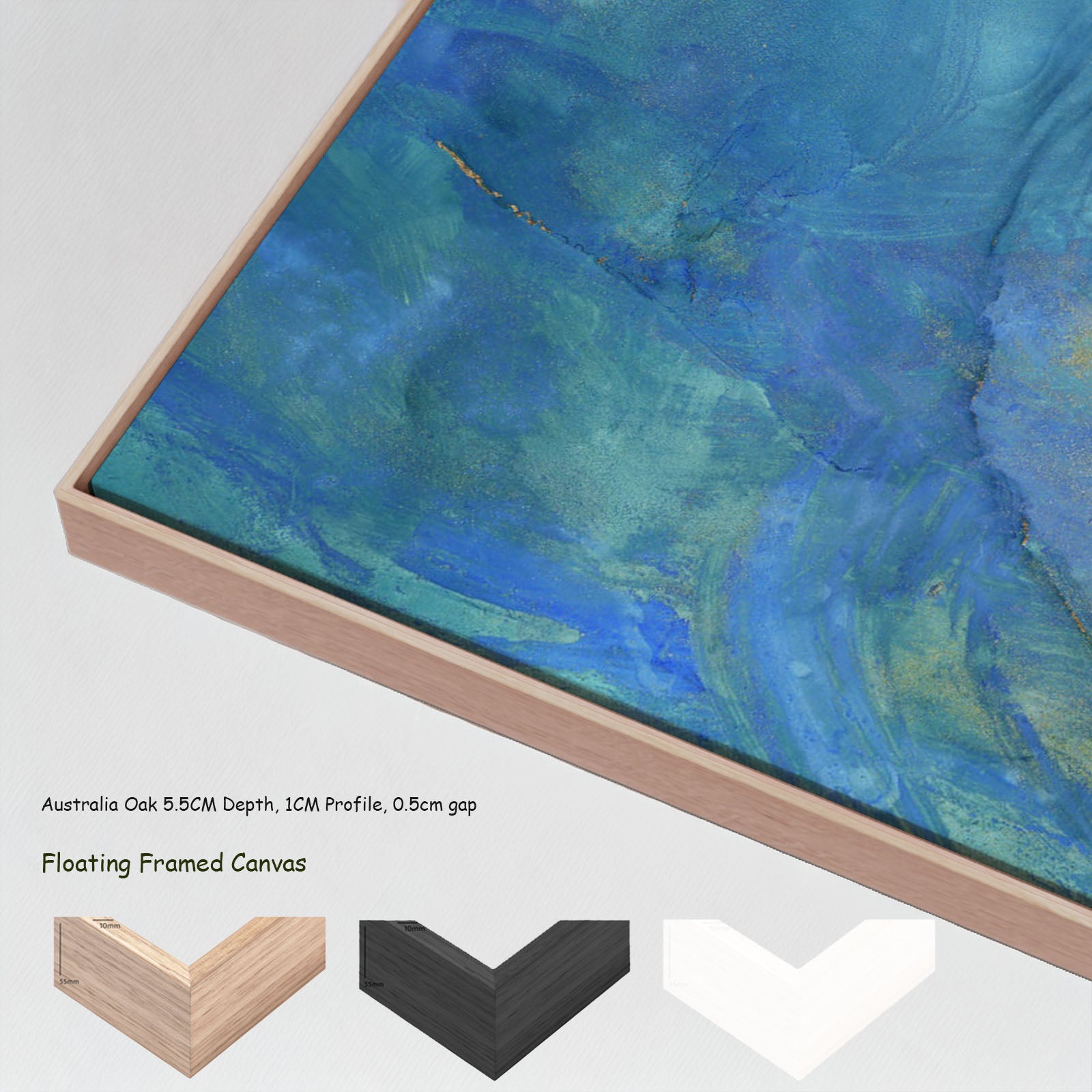 7210304N floating frames — large canvas print