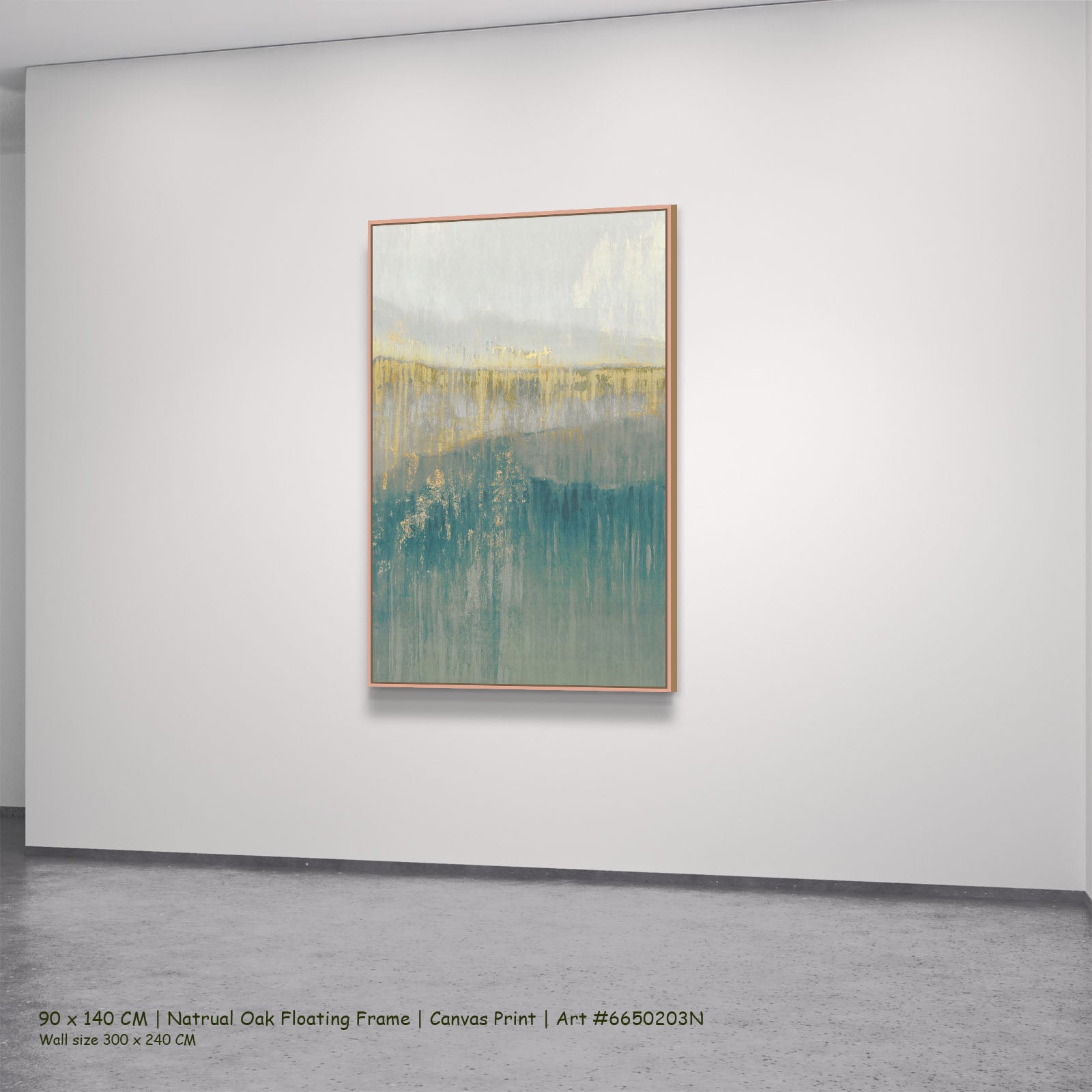 7220203N natural oak — large canvas print