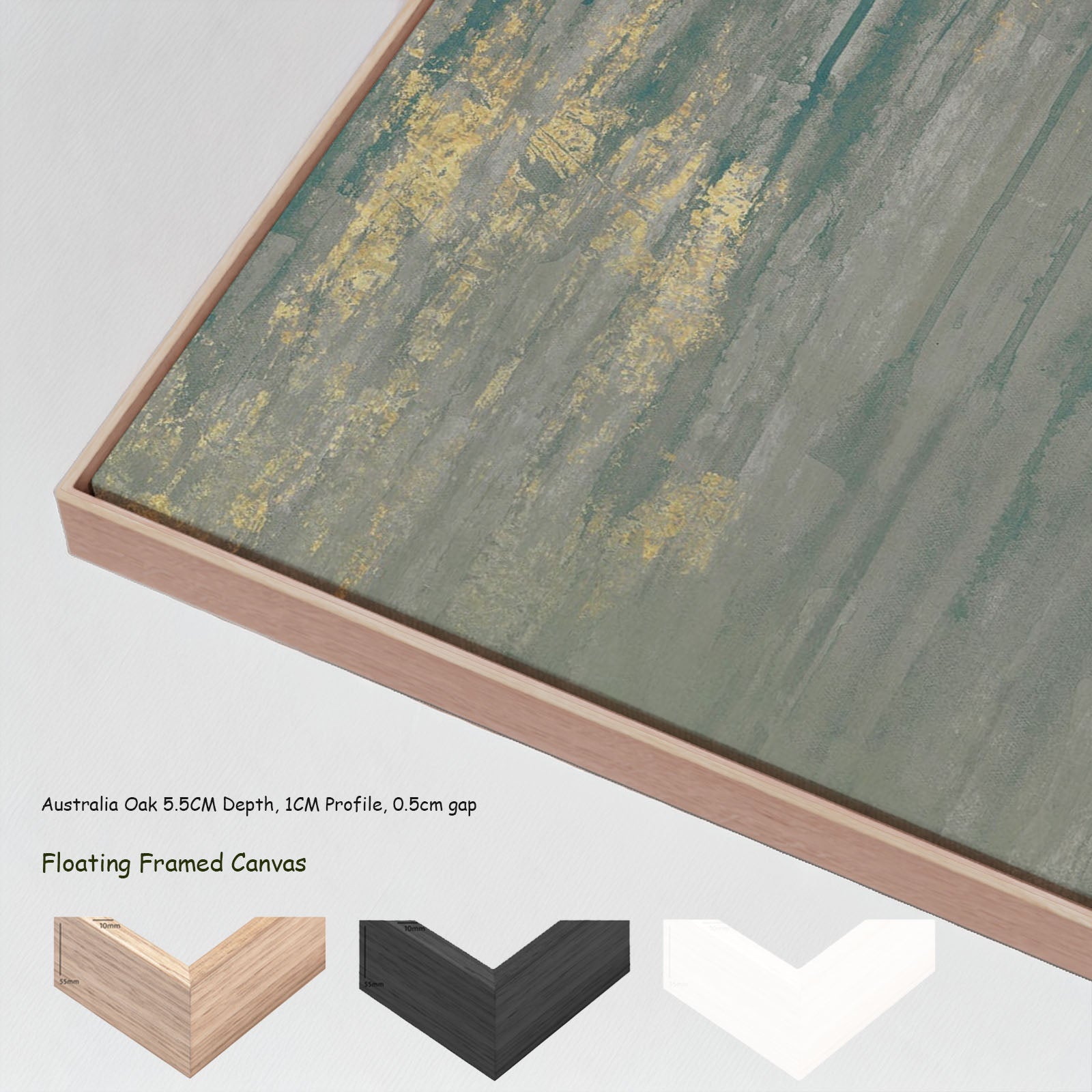 7240203N floating frames — large canvas print