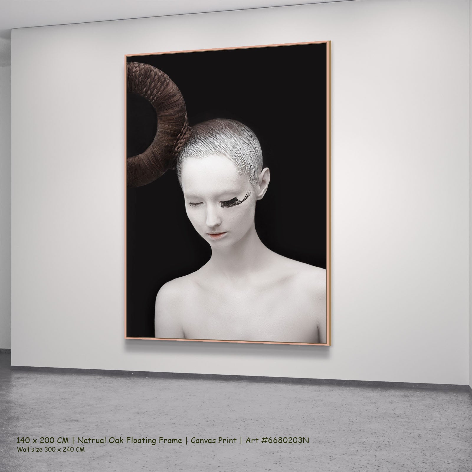 7250203N natural oak — large canvas print