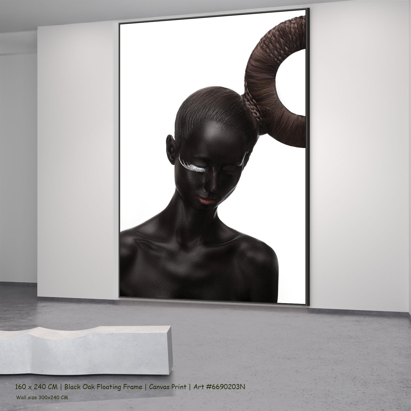 7260203N black oak — large canvas print