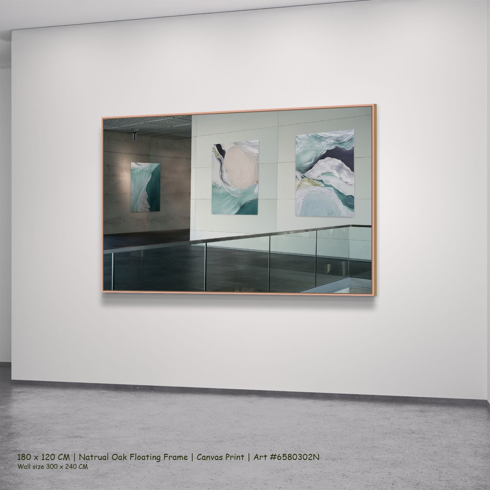 777N natural oak — large canvas print