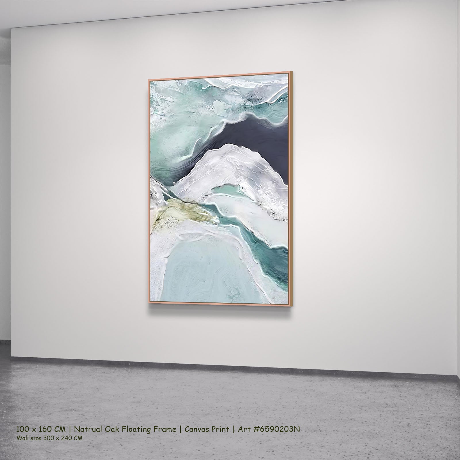 778N natural oak — large canvas print