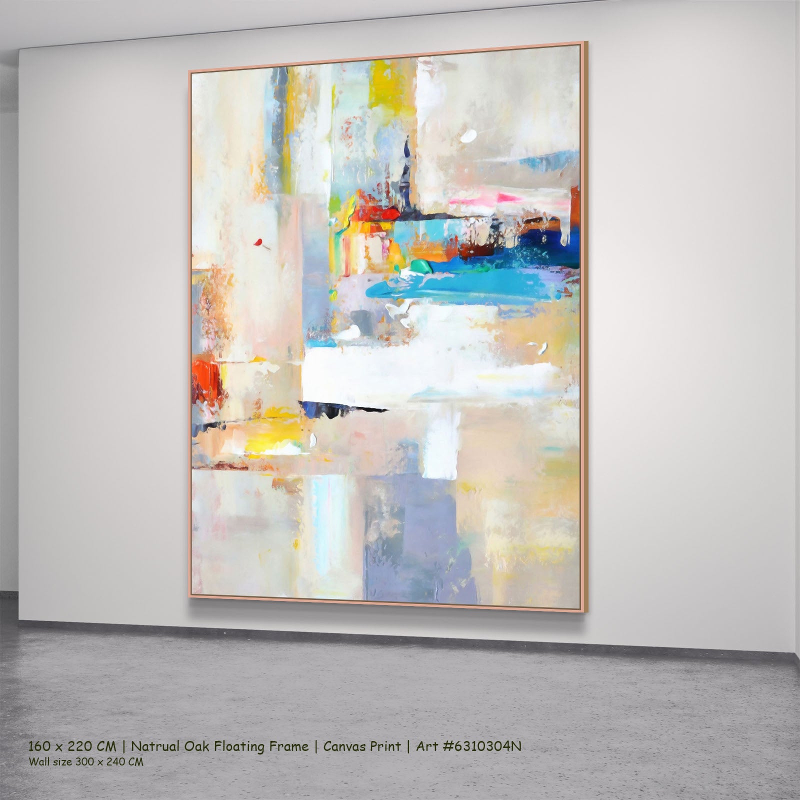 783N natural oak — large canvas print