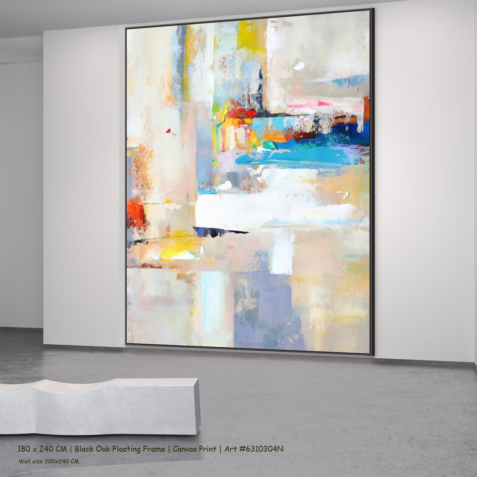 783N black oak — large canvas print