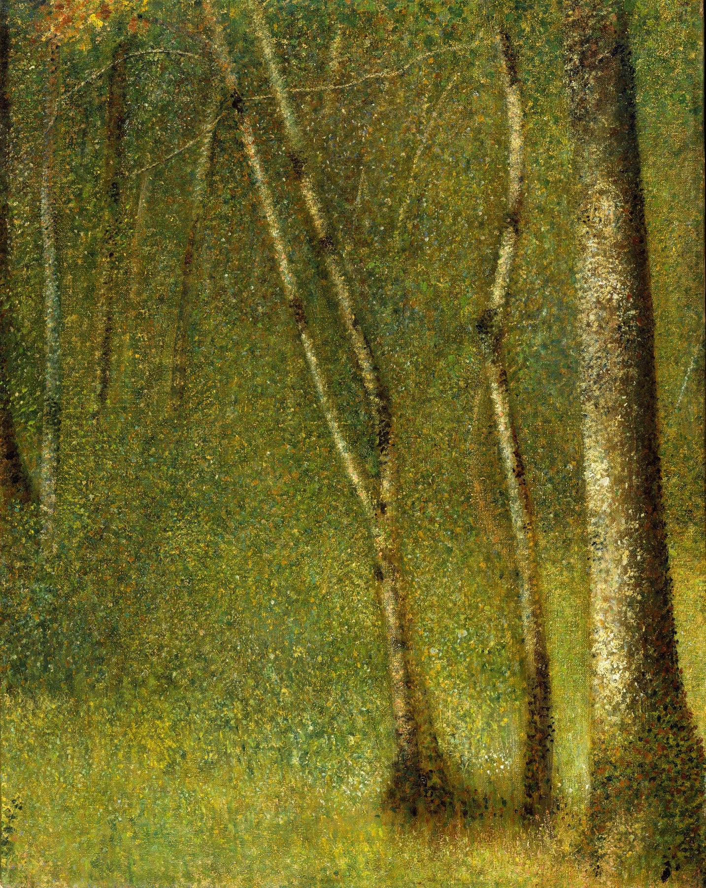 The Forest at Pontaubert | Georges Seurat | 80×100 to 240×300 CM — detail