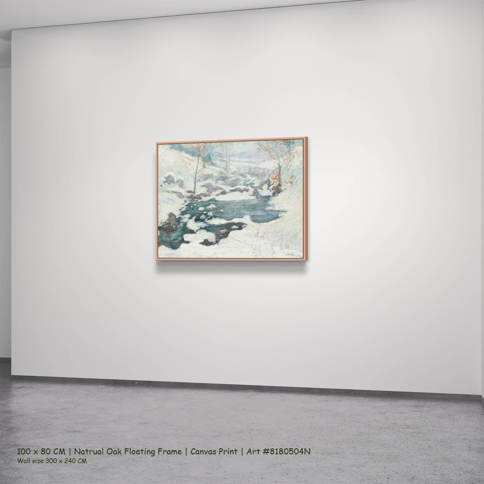 Icebound | John Henry Twachtman | 100×80 to 300×240 CM — back view