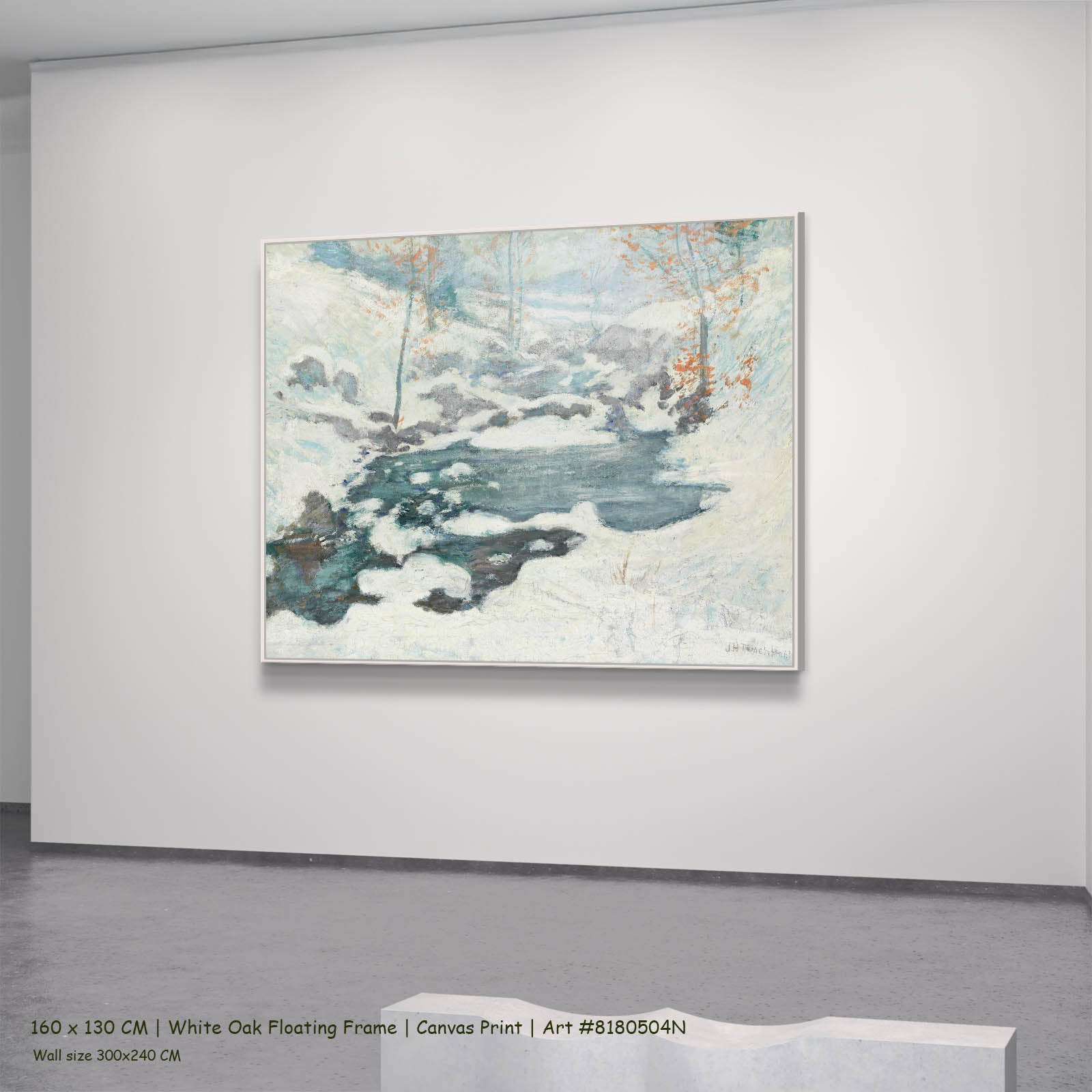 Icebound | John Henry Twachtman | 100×80 to 300×240 CM — side view