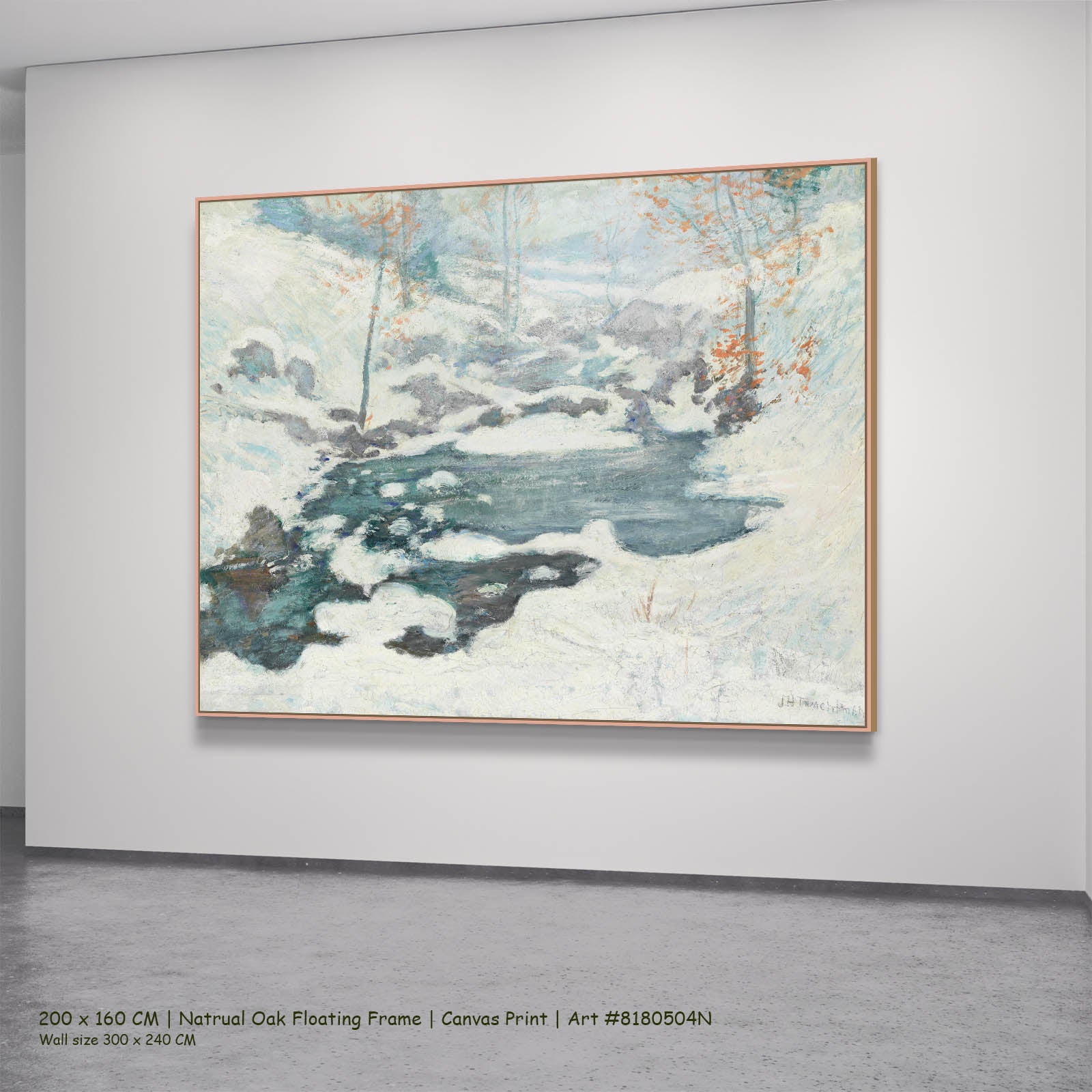 Icebound | John Henry Twachtman | 100×80 to 300×240 CM — back view