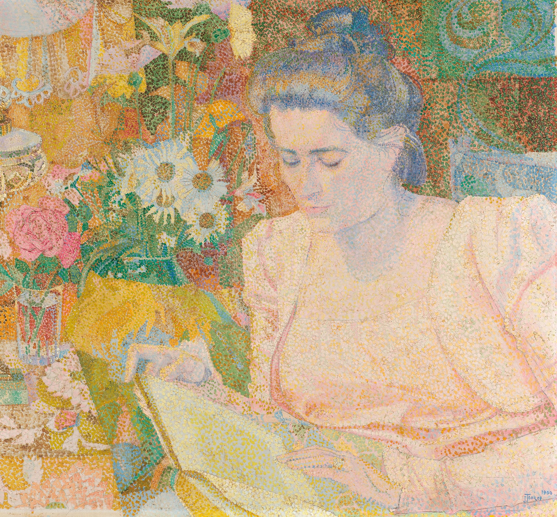Portrait of Marie Jeanette de Lange | Jan Toorop | 100×90 to 280×240 CM — detail