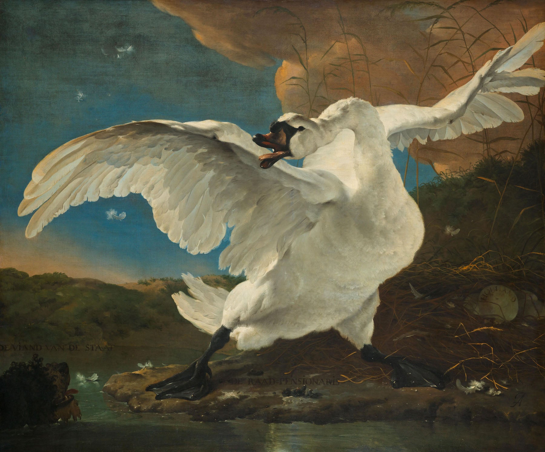 The Threatened Swan | Jan Asselijn | 100×80 to 300×240 CM — detail