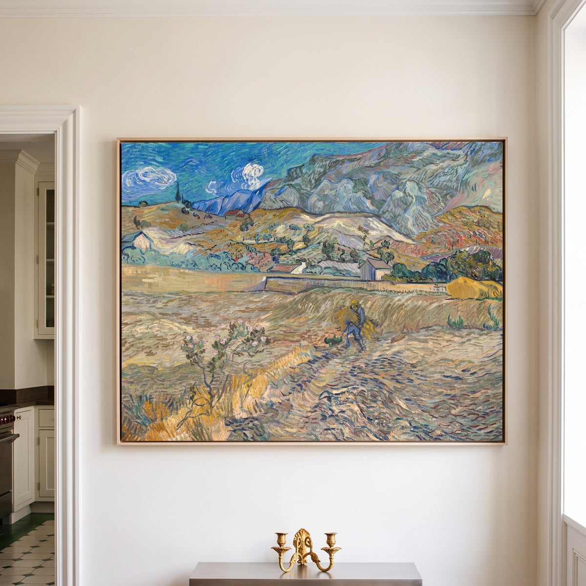 Vincent van Gogh | Oversized Gold Canvas Art | Enclosed Field